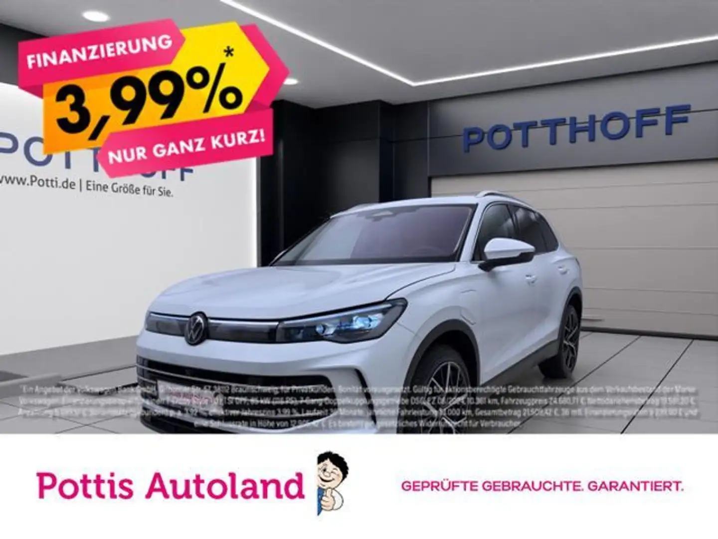 Volkswagen Tiguan 1.5 TSI eHybrid DSG ELEGANCE PANO AHK NAV Weiß - 1