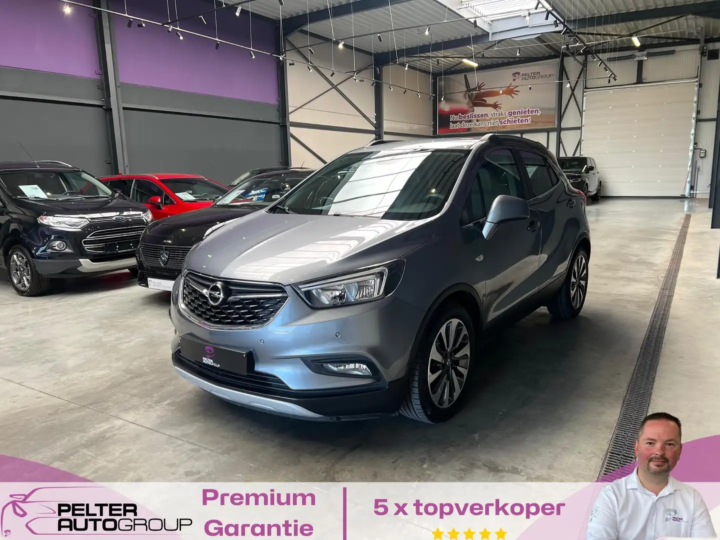 Opel Mokka X 1.4Turbo Business full opt. LPG Grijs - 1