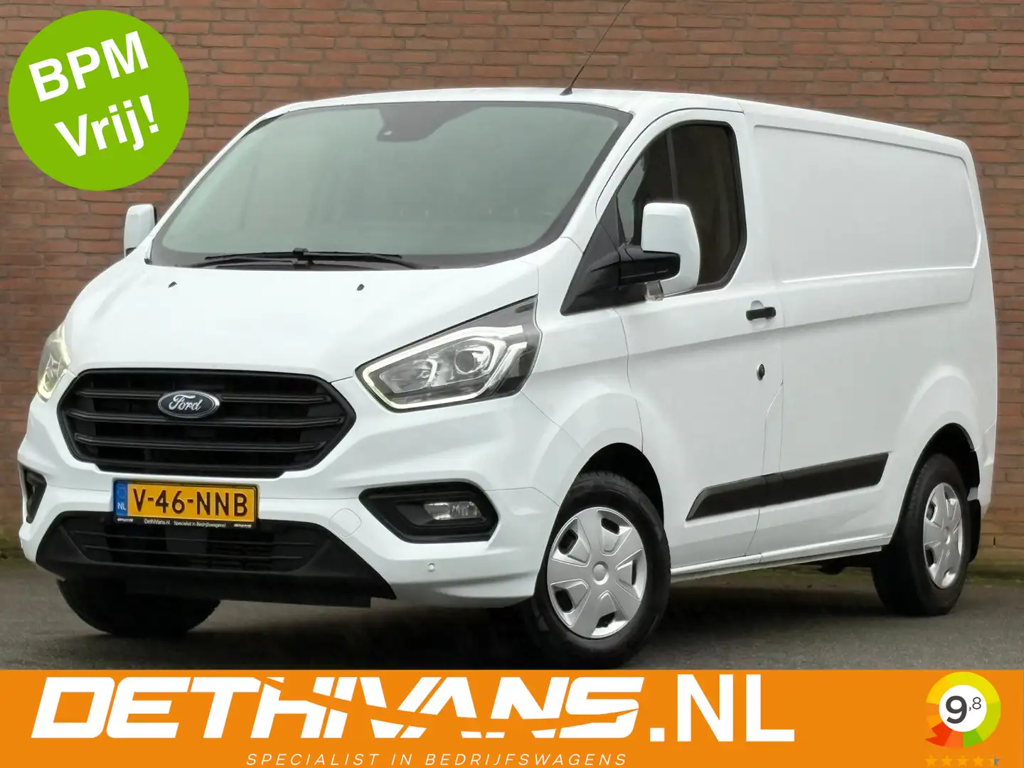 Ford Transit Custom 2.0TDCI / Trekhaak / Cruisecontrol / Euro6 Weiß - 1