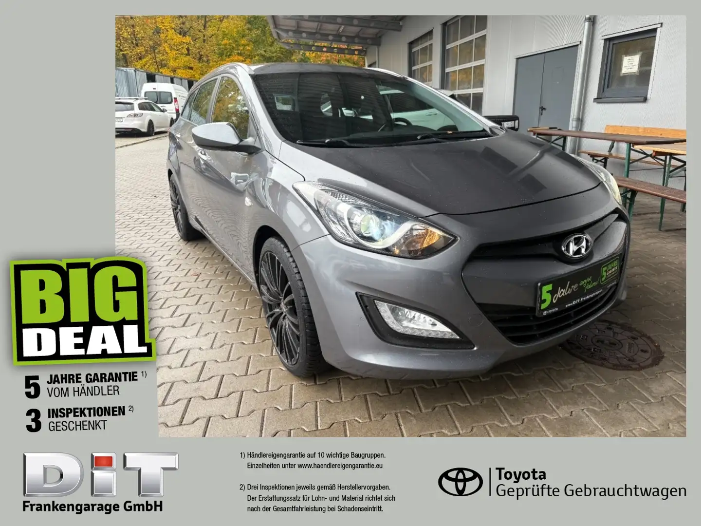 Hyundai i30 cw 1.4 Classic 8-fach, LED, USB, Klima, Radio Argent - 1