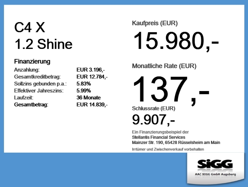 Citroen C4 X 1.2 Turbo Shine ***VOLLAUSSTATTUNG*** — photo 6