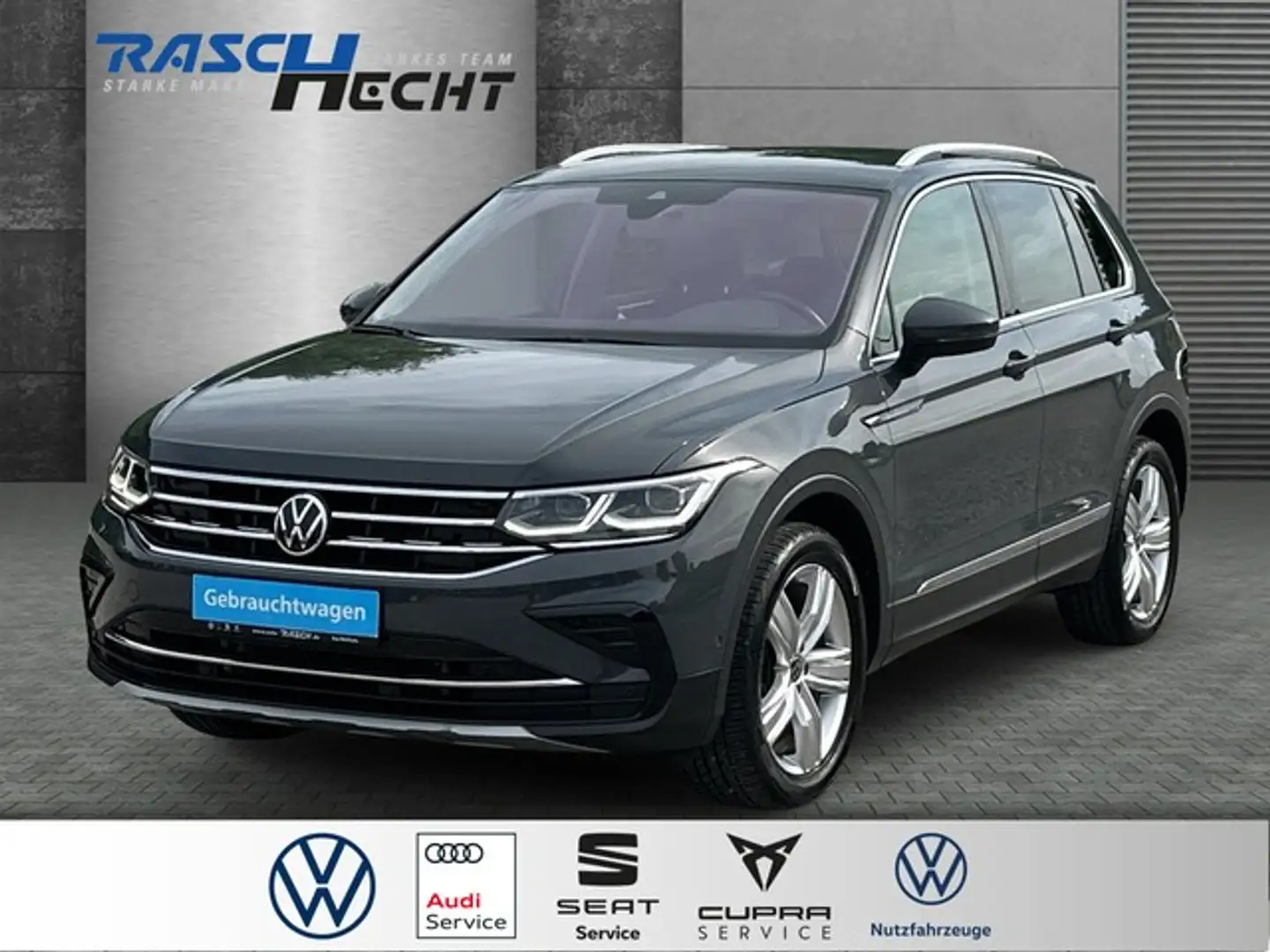 Volkswagen Tiguan Elegance 2.0 TDI DSG 4MOTION*AHK*NAVI* Gris - 1