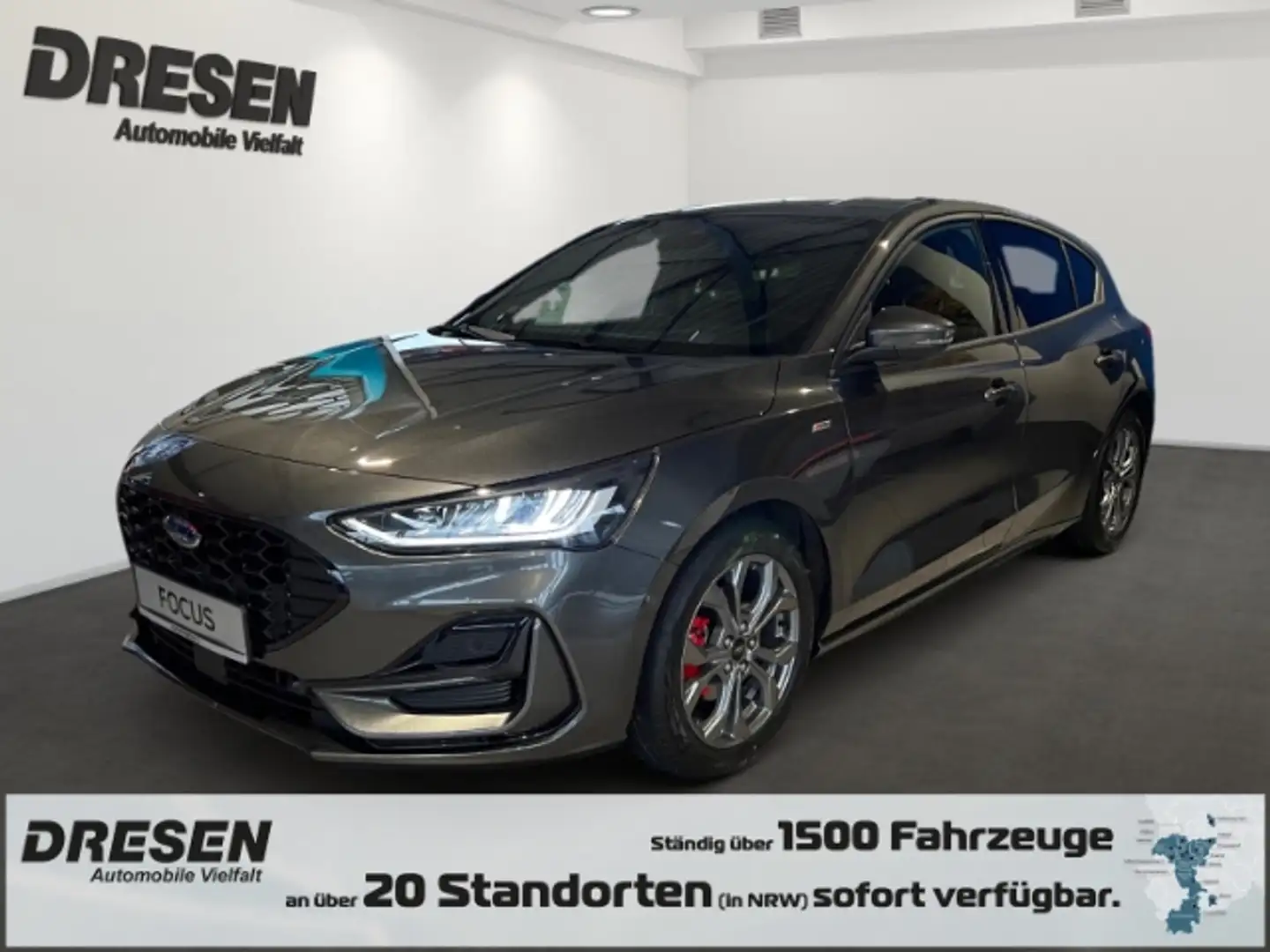 Ford Focus ST-Line Navi LED ACC Apple CarPlay Android Auto Me Grau - 1