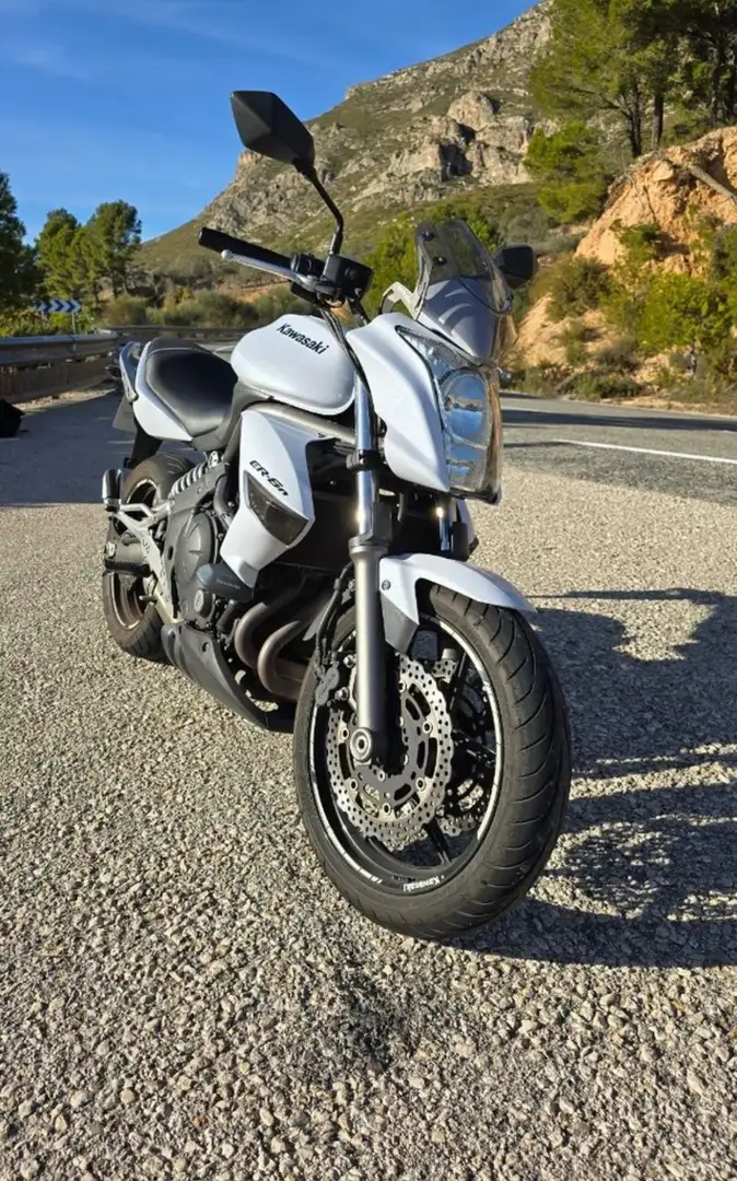 Kawasaki ER - 6 N Blanco - 1