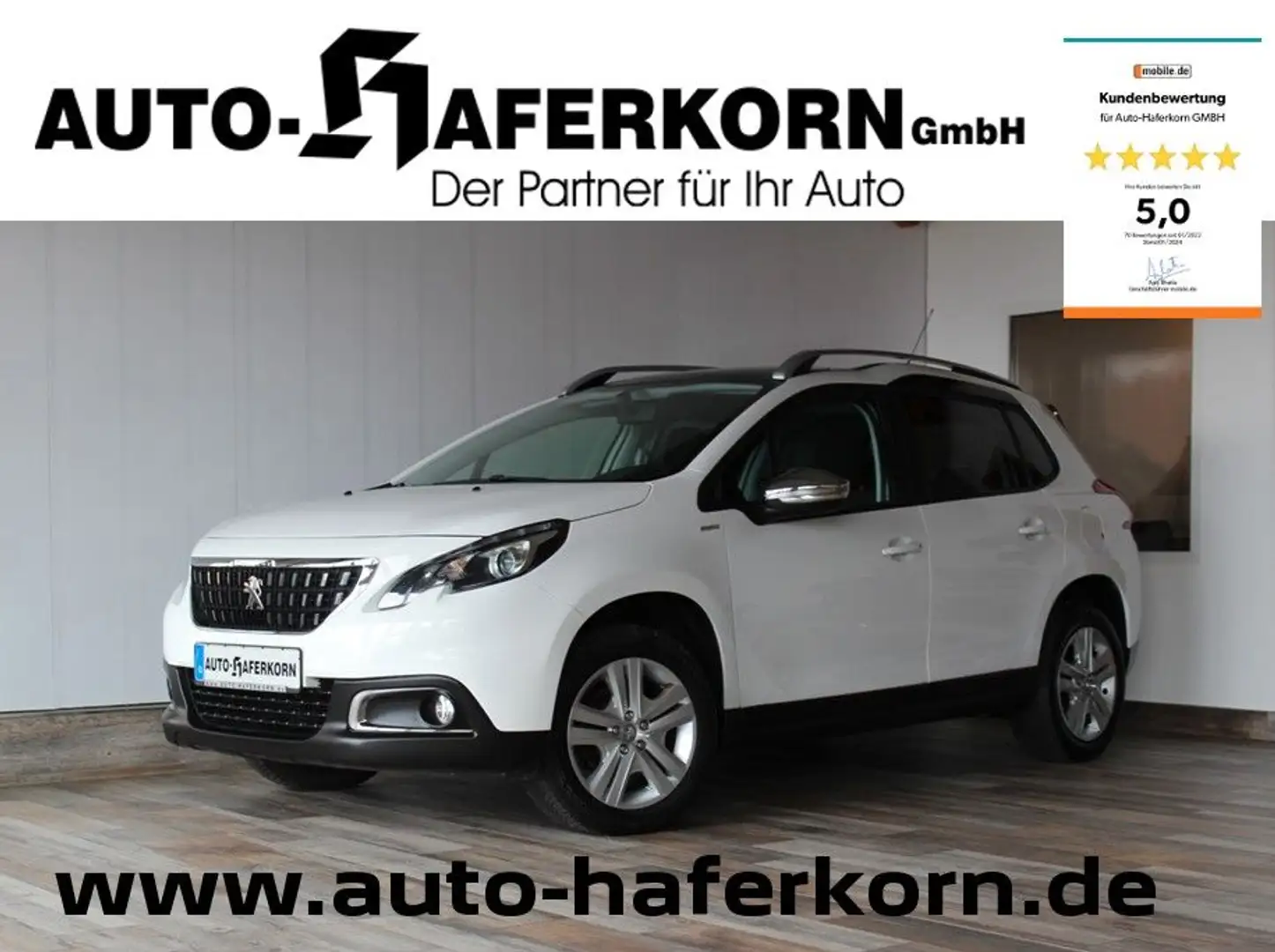 Peugeot 2008 1.2 PureTech 81 Style*PANORAMA Weiß - 1