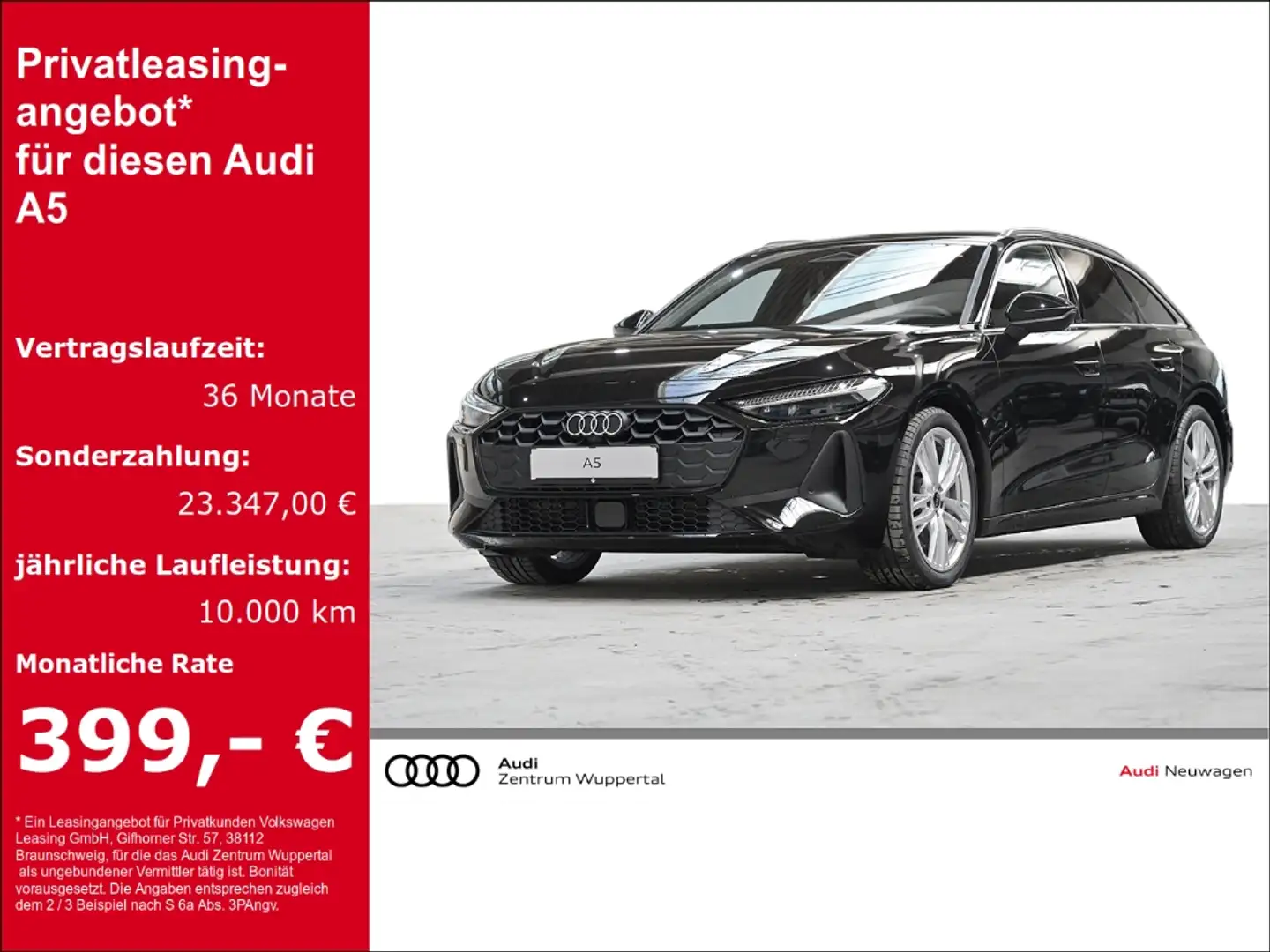Audi A5 AVANT TDI StandHZG AHK-klappbar Navi digitales Sou Schwarz - 1