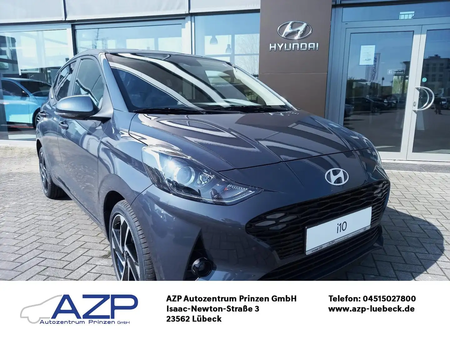 Hyundai i10 FL 1.2 Prime, Smart Key.Navi.Klimaaut.SHZ.LM Gris - 1