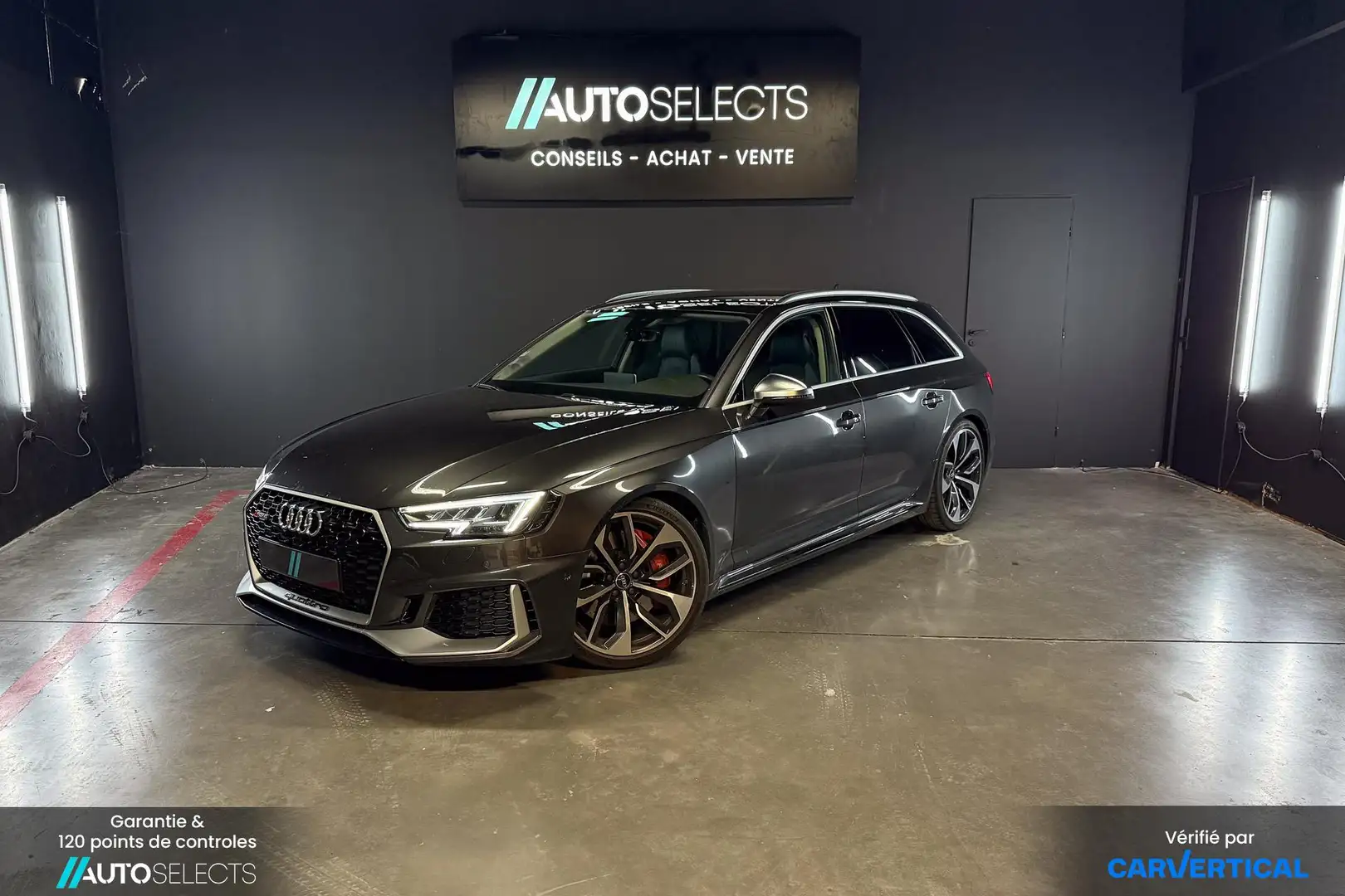 Audi RS4 Quattro 2,9 V6 TFSi 450cv Tiptronic | Carvertical  Gris - 1