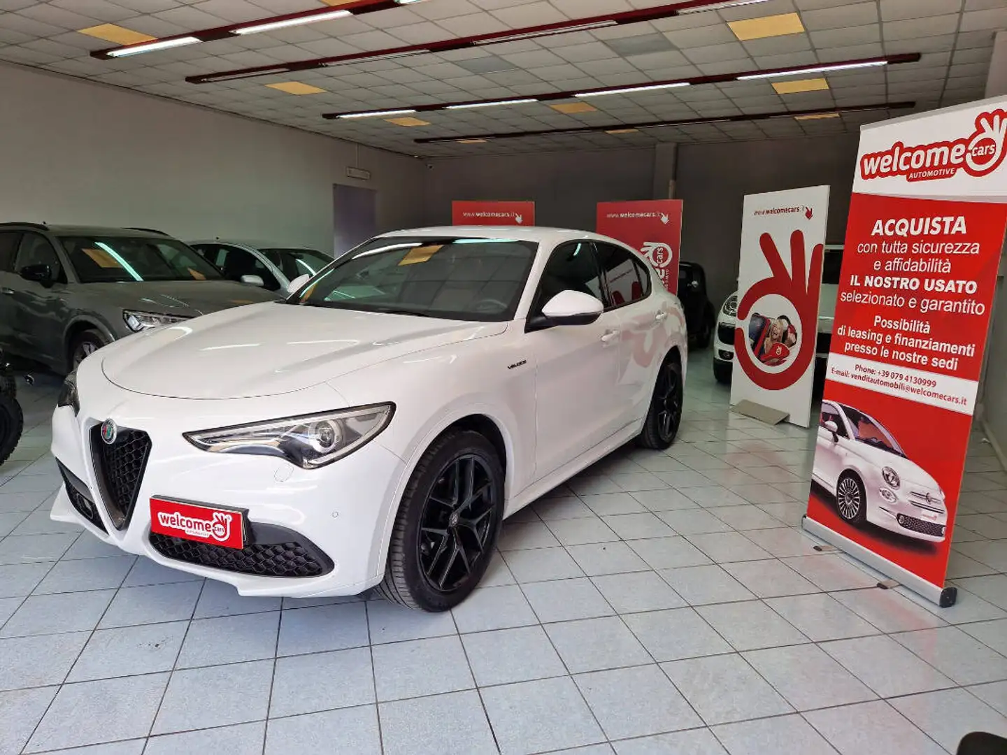 Alfa Romeo Stelvio 2.2 t Veloce Q4 210cv auto Blanc - 1