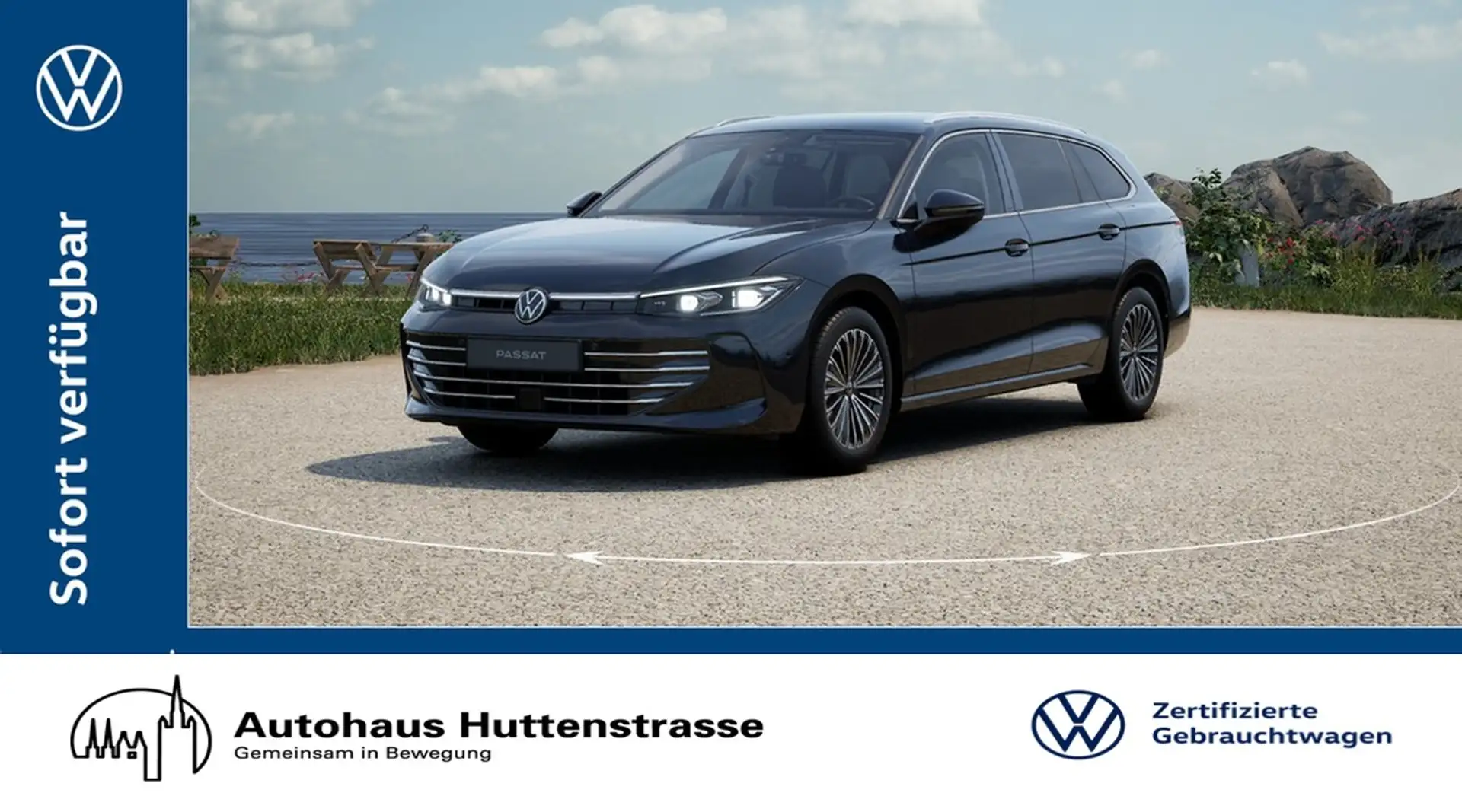 Volkswagen Passat Variant 2.0 TDI DSG Elegance VIRTUAL HuD AHK Schwarz - 1