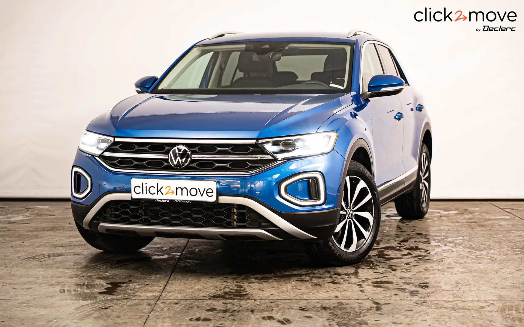 Volkswagen T-Roc 1.5 TSI Style DSG Blauw - 1