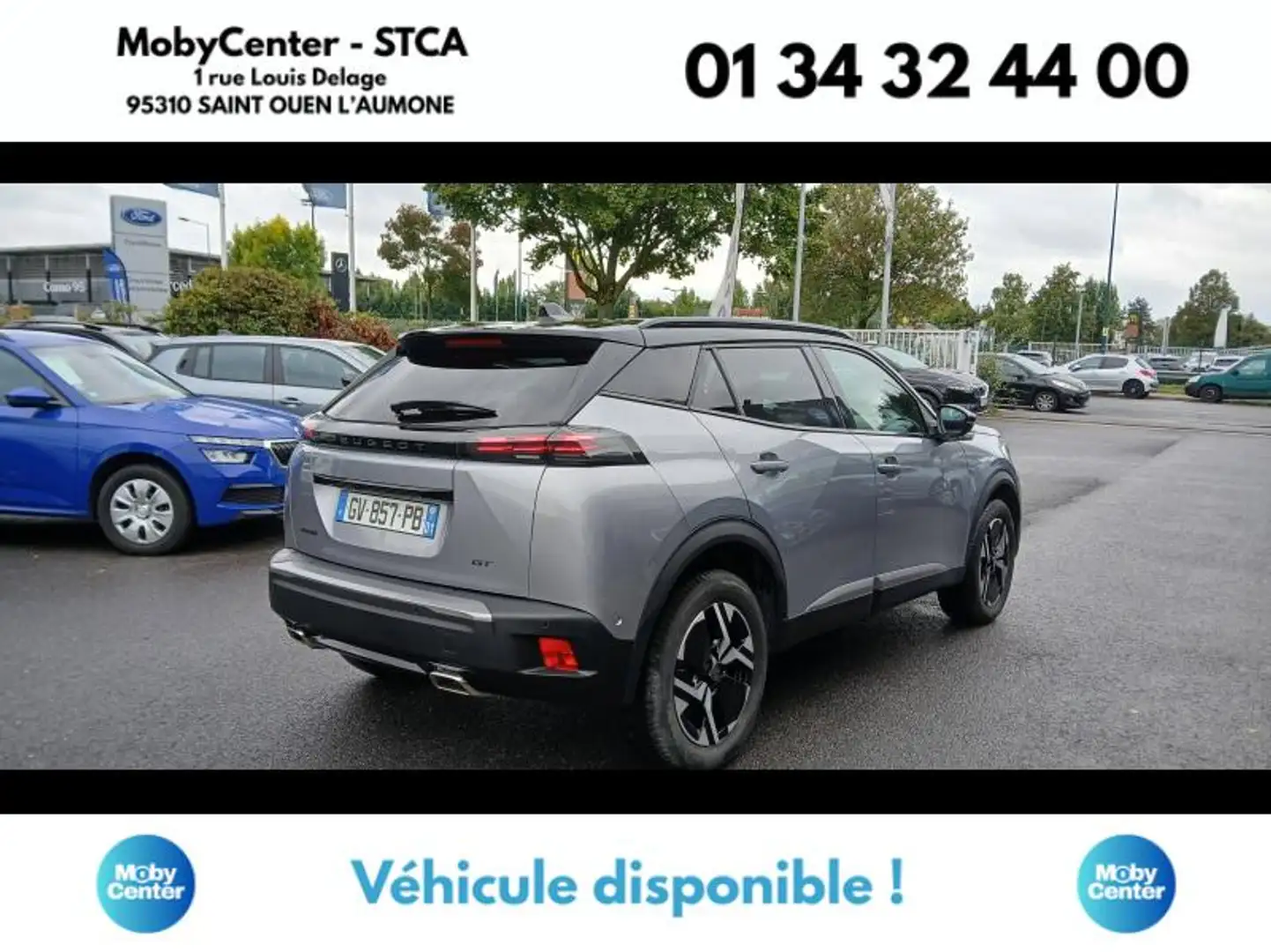 Peugeot 2008 1.2 PureTech 130ch S\u0026S GT EAT8 Gris - 2