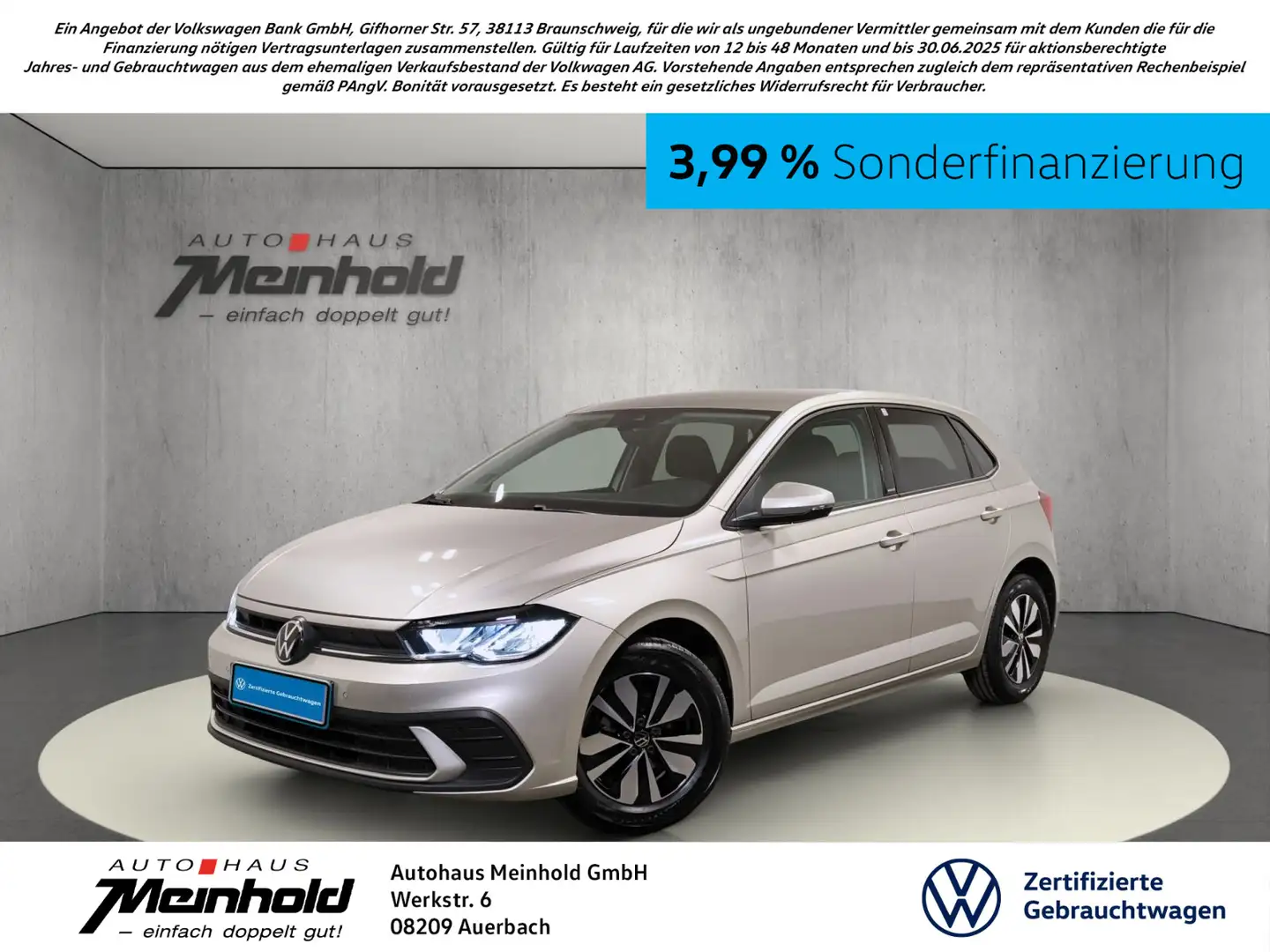 Volkswagen Polo 1.0 TSI Move, IQ.Drive, DAB, Aluräder, LED Silber - 1