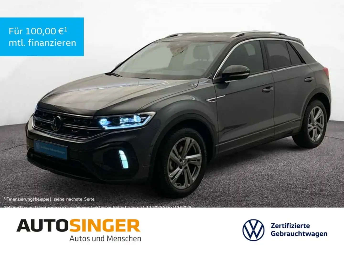Volkswagen T-Roc R-Line 1.5 TSI DSG *AHK*LED*ACC*NAVI*R-CAM Grau - 1