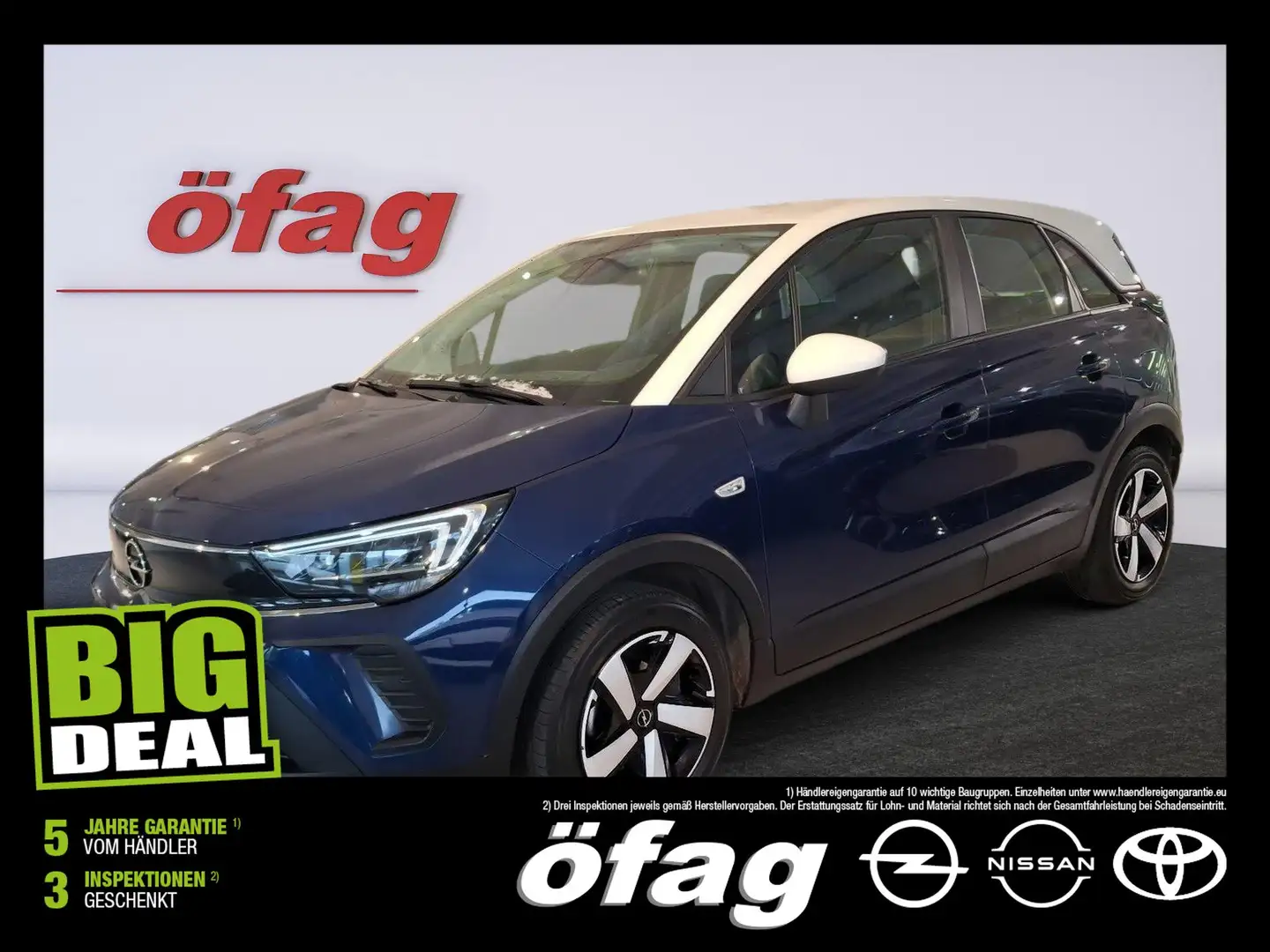 Opel Crossland 1.2 Edition LED+SHZ+Winterp.+LM+PDC Blau - 1