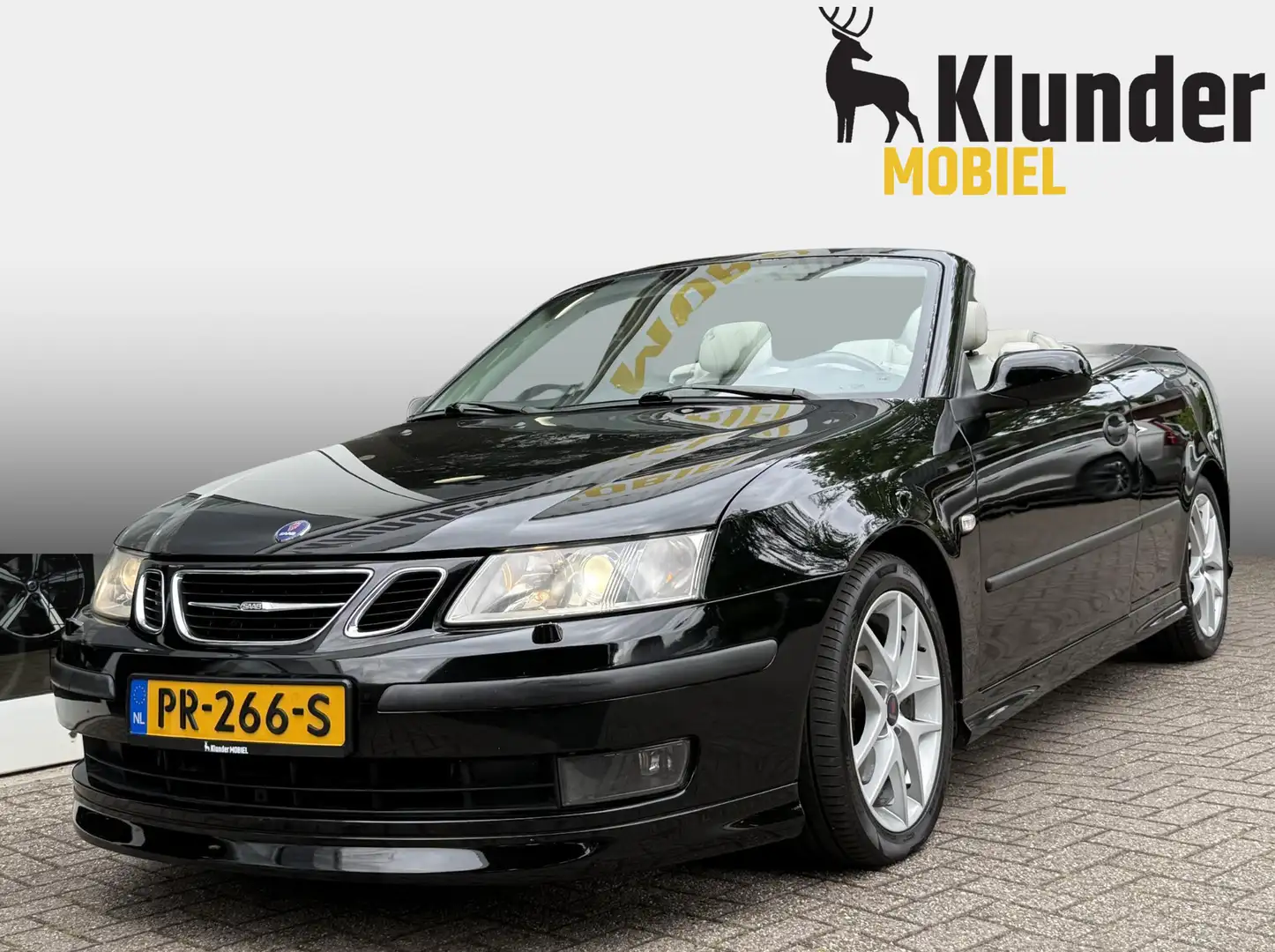 Saab 9-3 Cabrio 2.0 Turbo Aero Aut. |Xenon|PDC|Clima| Zwart - 1