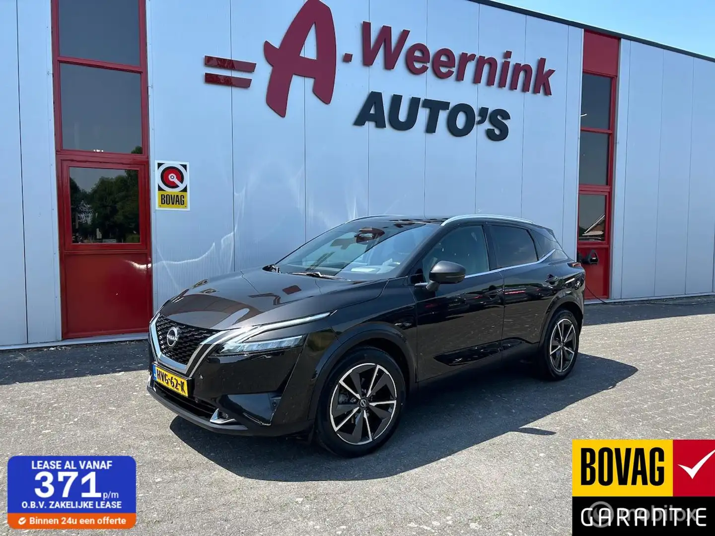 Nissan Qashqai 1.3 MHEV Xtronic Tekna Zwart - 1