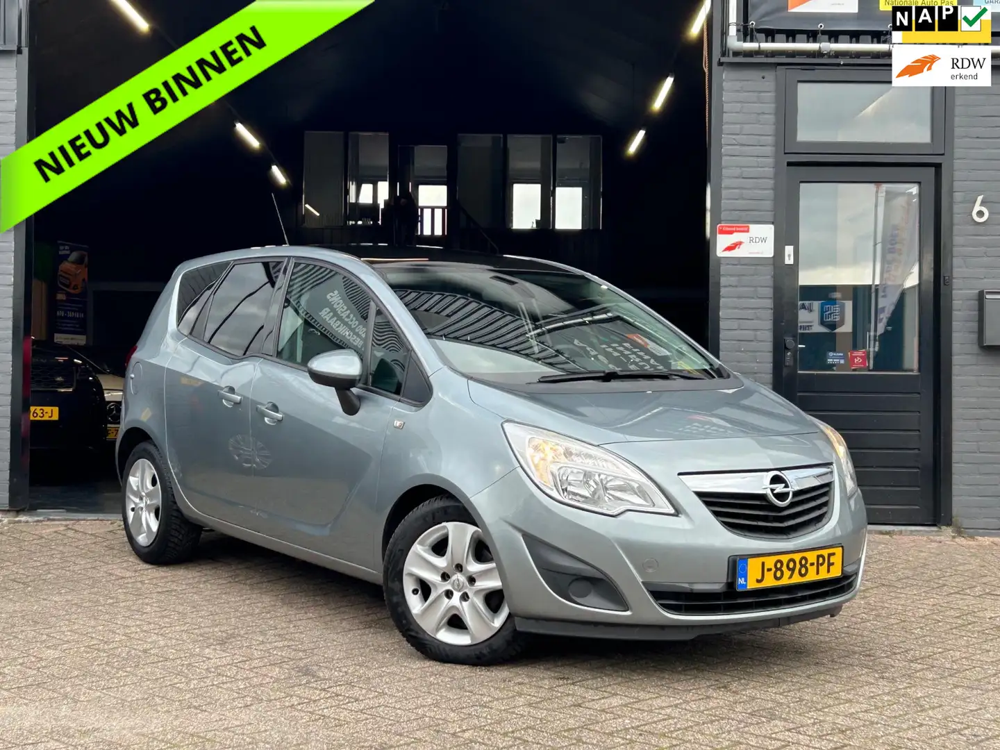 Opel Meriva 1.4 Turbo Selection|Airco|Cruise|Pano|APK| Grijs - 1