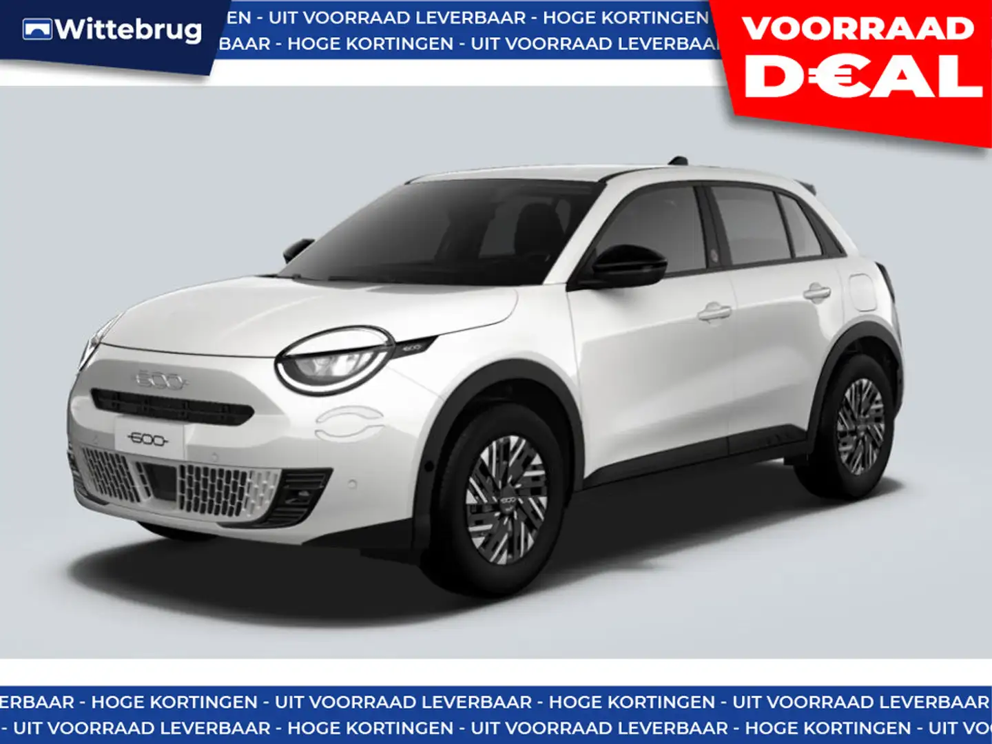 Fiat 600e RED 54 kWh 17 INCH LMV - WARMTEPOMP - GRATIS WALLB bijela - 1