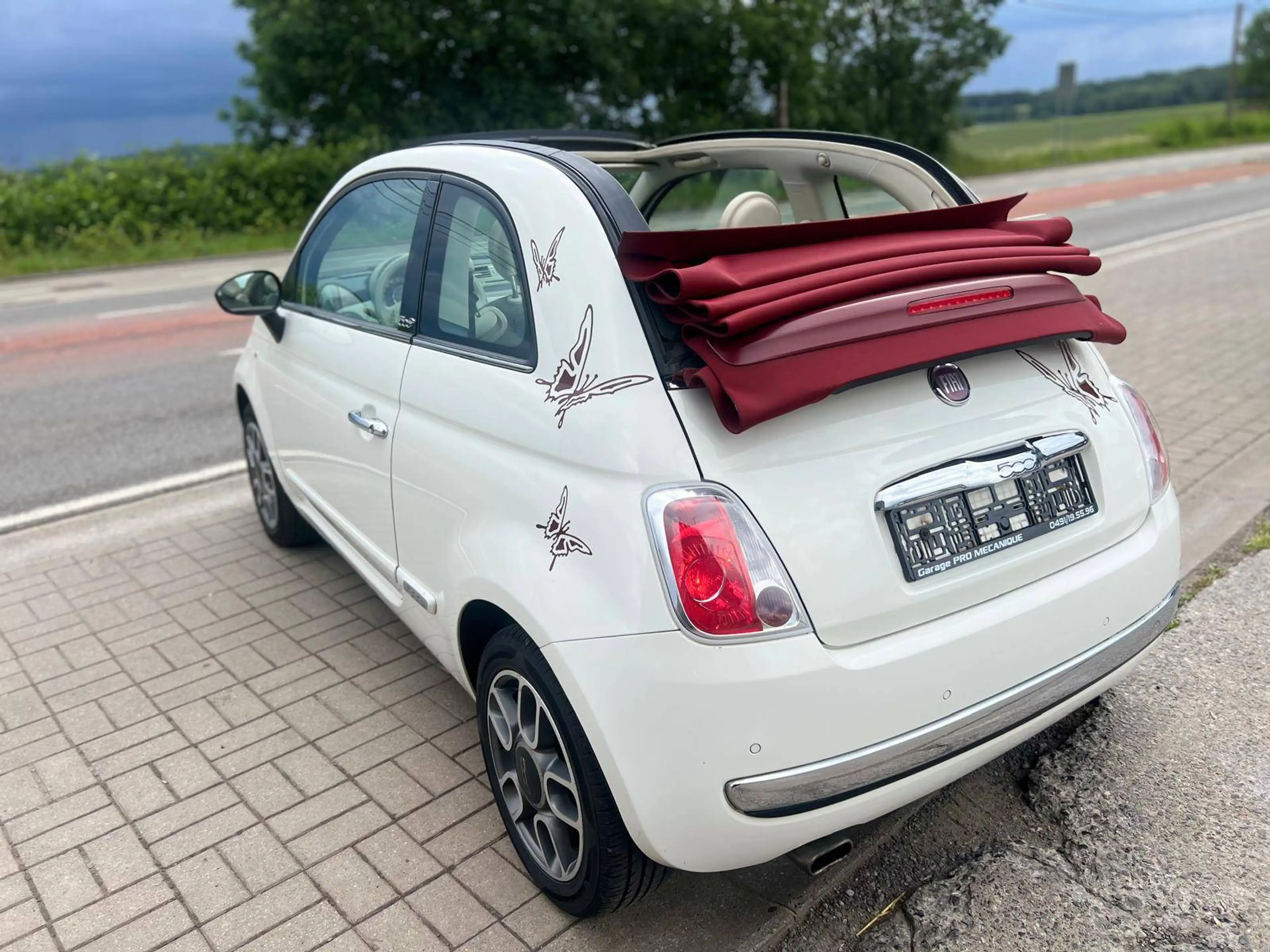 Fiat 500C 1.2i Lounge Stop*Cabriolet*1e Propriétaire*Carnet*Clim*Cuir*Ve*Re*Vc*ja*etc — photo 13