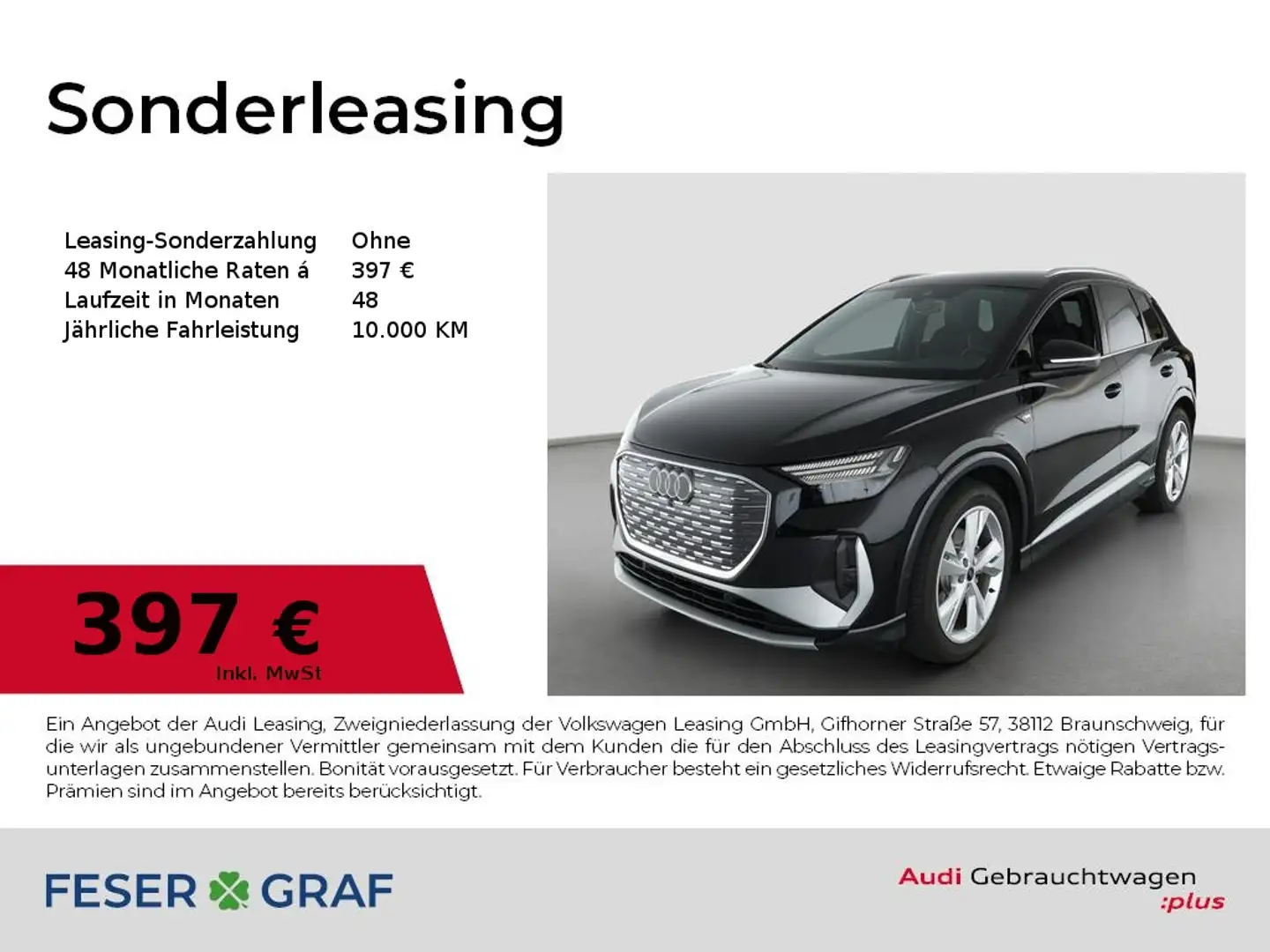 Audi Q4 e-tron S line 35 Navi Plus/ matrix LED/ virtual Co Schwarz - 1