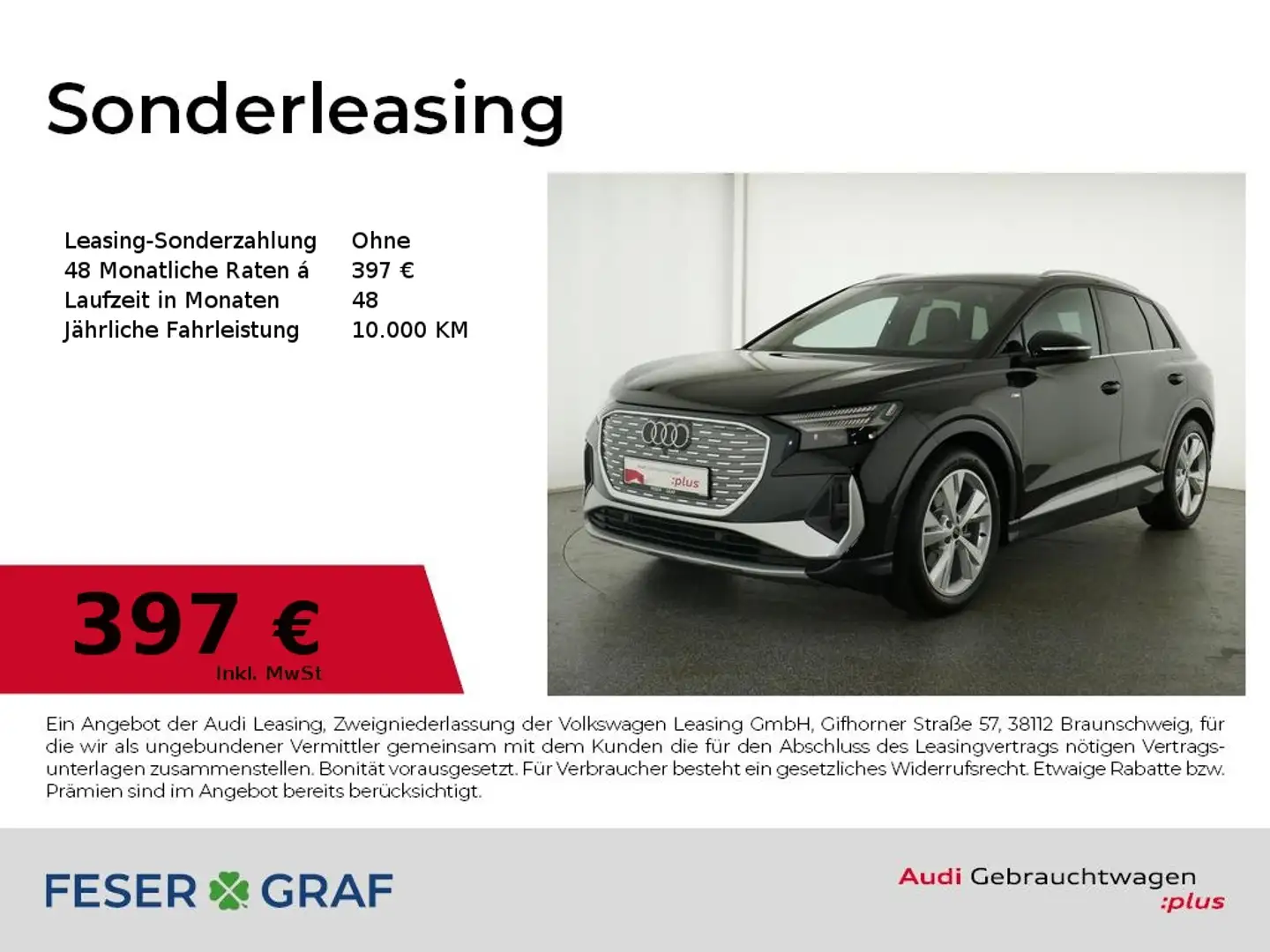 Audi Q4 e-tron S line 35 Navi Plus/ matrix LED/ Schwarz - 1