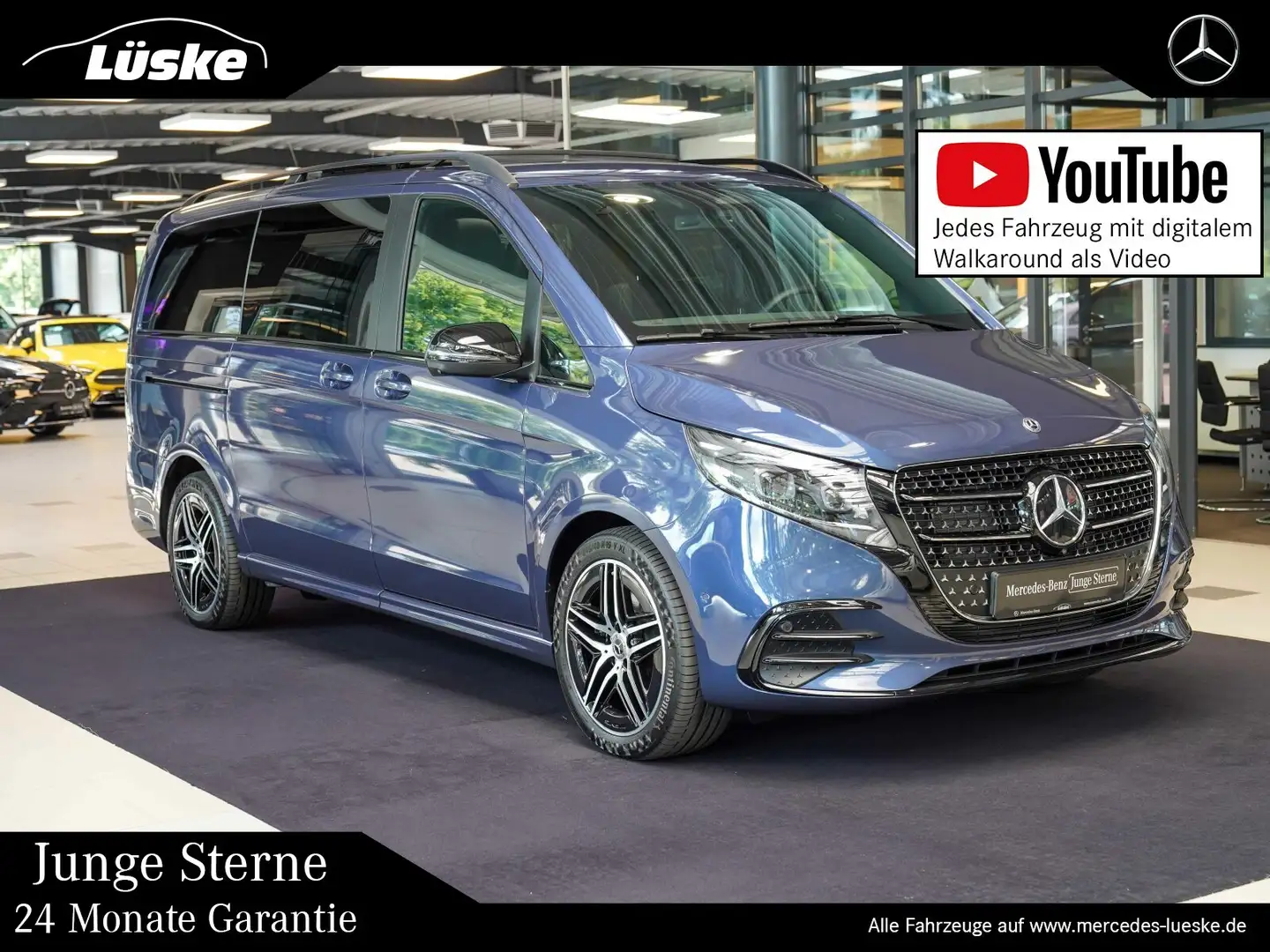 Mercedes-Benz V 250 V 250 d AVANTGARDE Lang AMG Line AIRMATIC Pano Blau - 1
