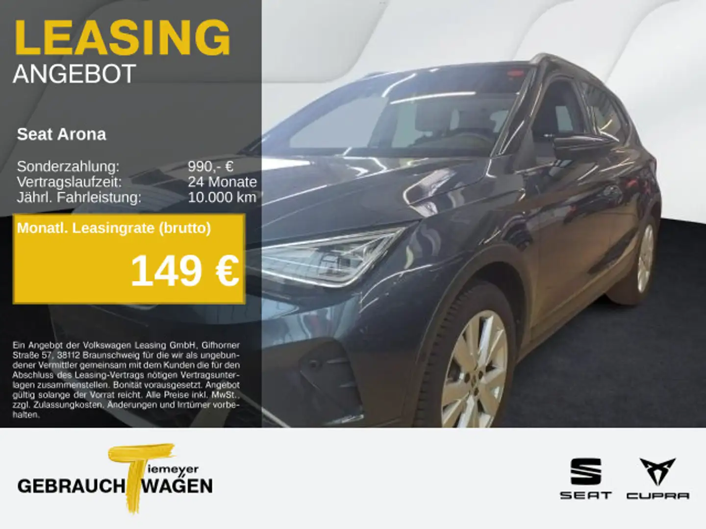 SEAT Arona 1.0 TSI DSG X-PERIENCE NAVI LED PARKLENK K Grau - 1