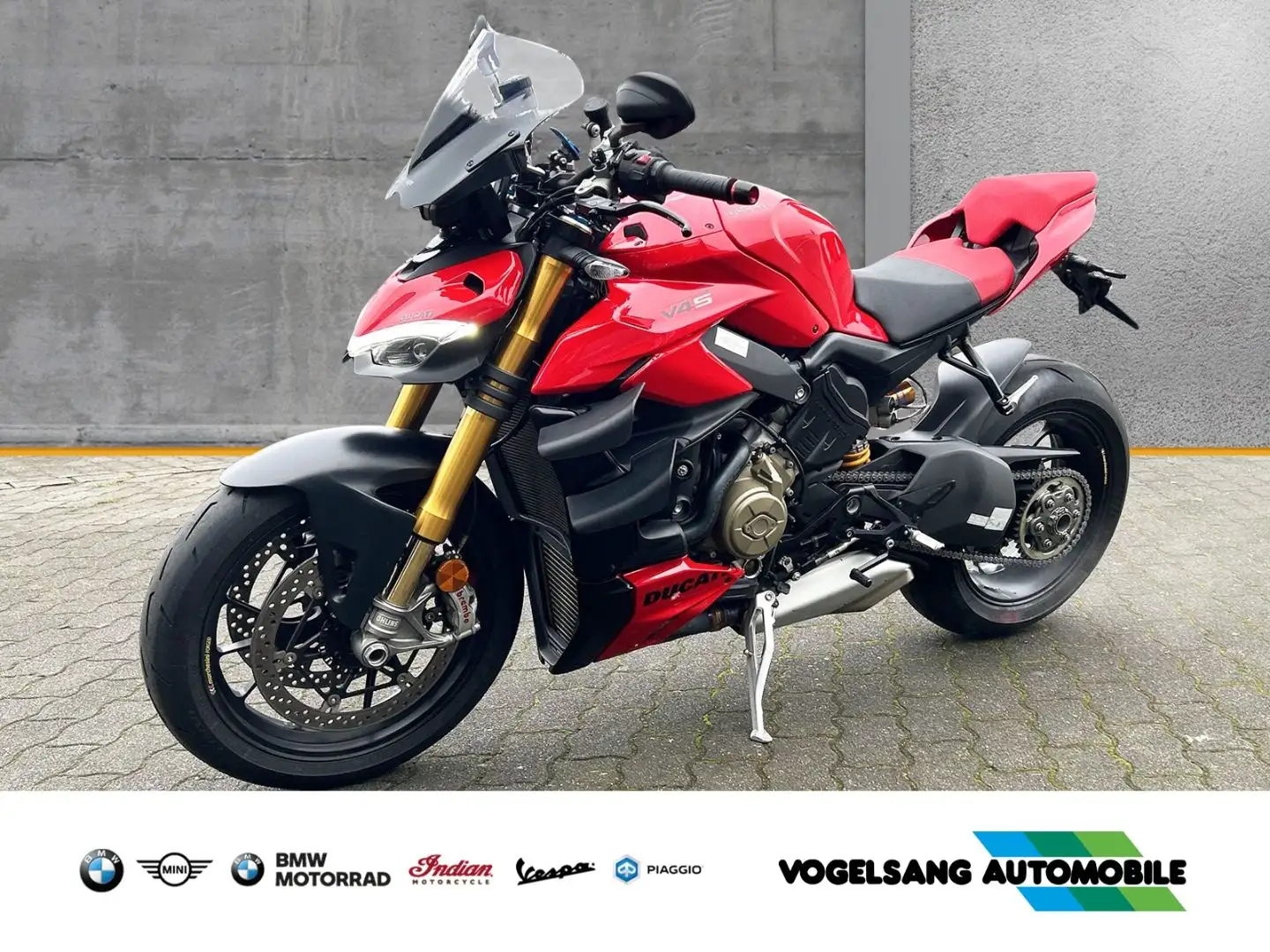 Ducati Streetfighter V4S, Rosso Red, TFT Display, Fahrm Roşu - 1