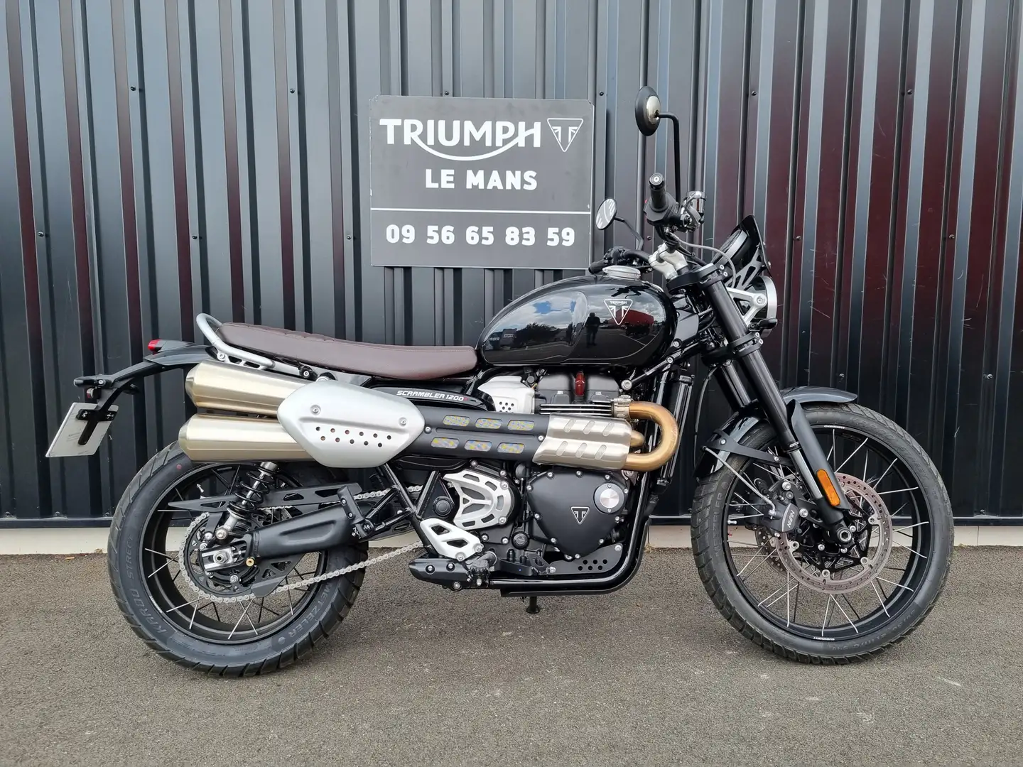 Triumph Scrambler Negru - 1