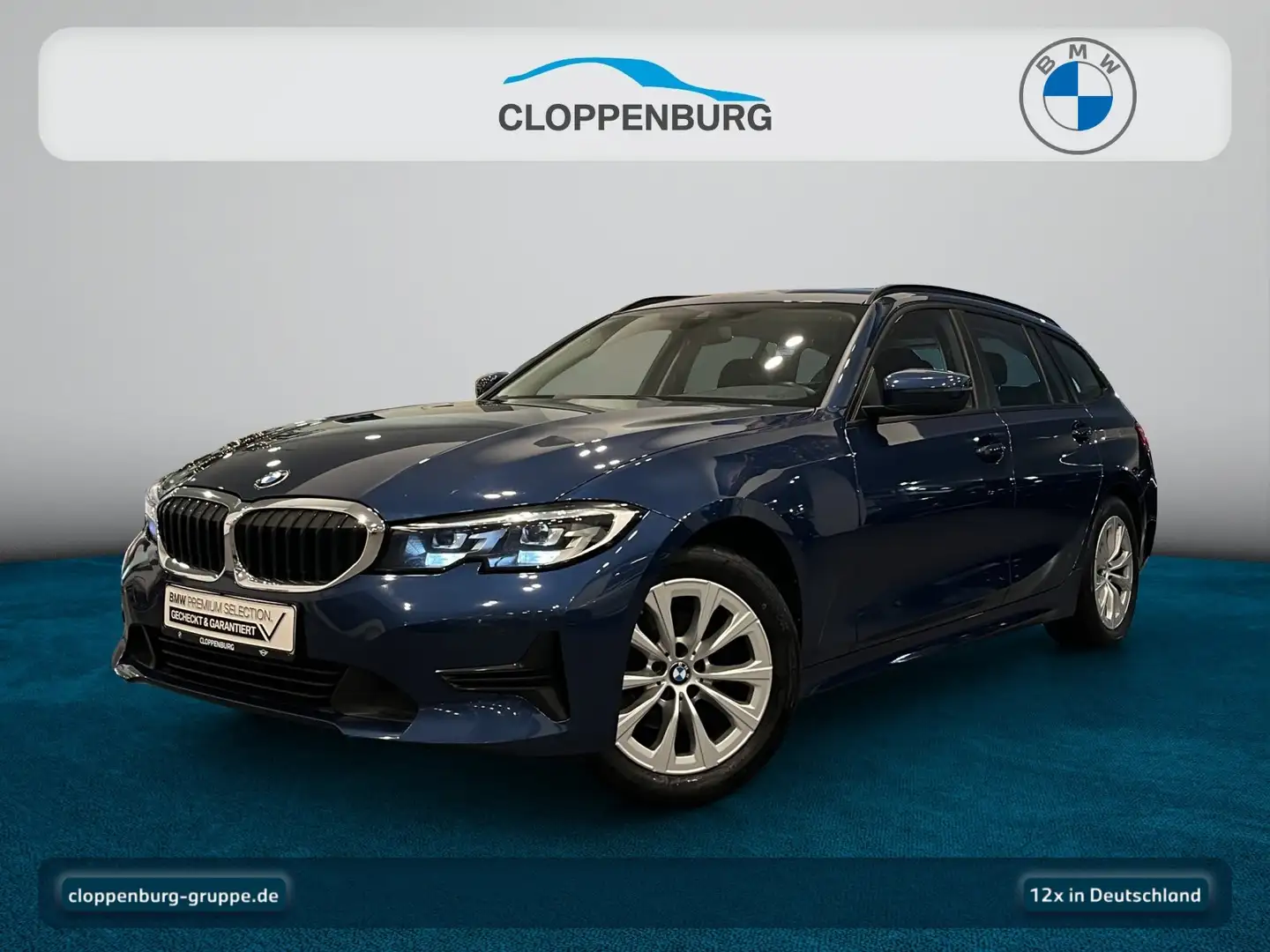 BMW 320 d Touring Navi+SHZ+HiFi+Klimaaut.+Ambi+BT+ZV Blau - 1