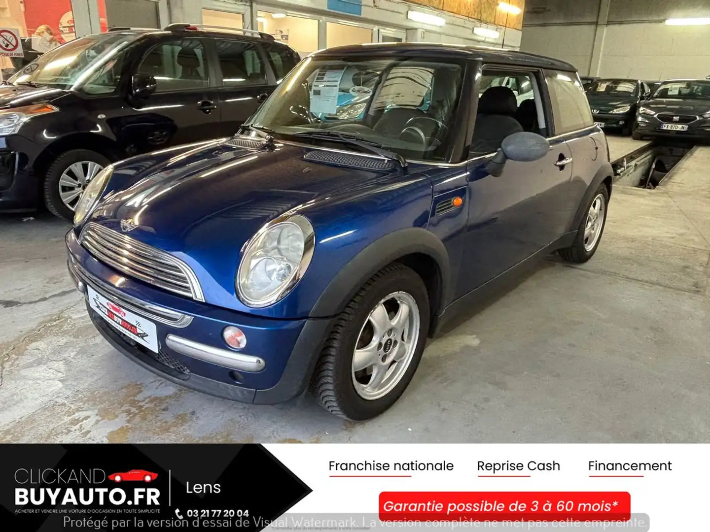 MINI Cooper one 1.6 90 CH //CLIM / JANTES ALU Azul - 1