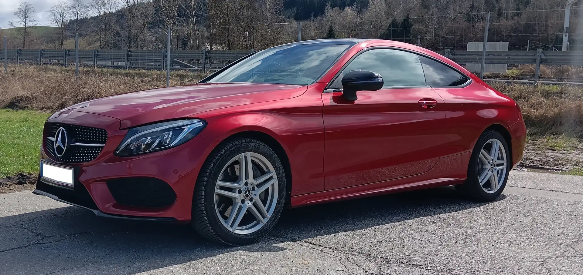 Mercedes-Benz C 400 Coupe+4Matic+Aut. Rojo - 2