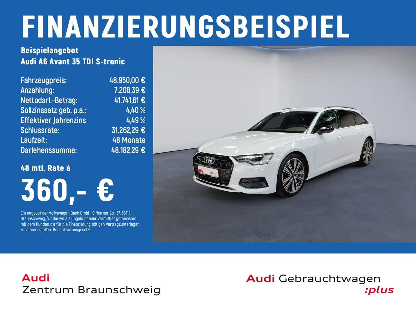 Audi A6 Avant 35 TDI S-tronic MATRIX-LED+SHZ+PDC Weiß - 2