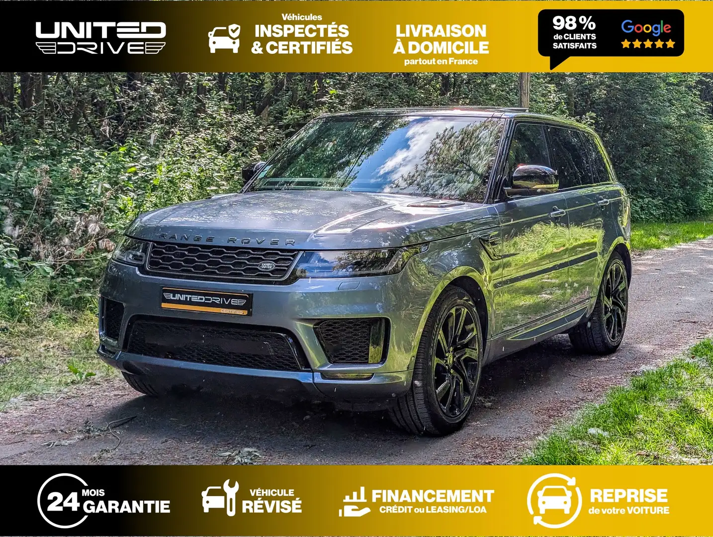Land Rover Range Rover Sport Range Rover Sport P400e PHEV 2.0L 404ch HSE Argent - 1
