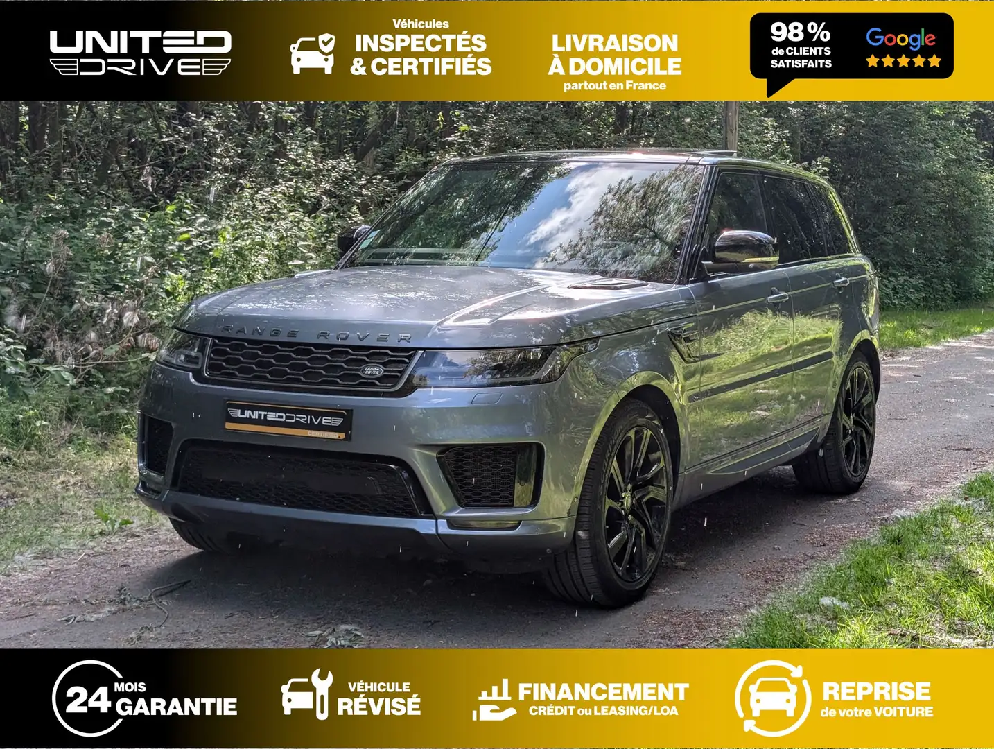 Land Rover Range Rover Sport Range Rover Sport P400e PHEV 2.0L 404ch HSE Plateado - 1