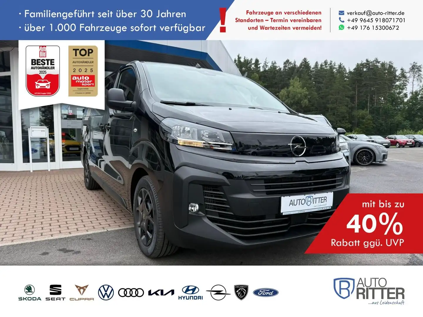 Opel Vivaro 9-Sitzer 177 PS Automatik Kamera+Navi+... Noir - 1