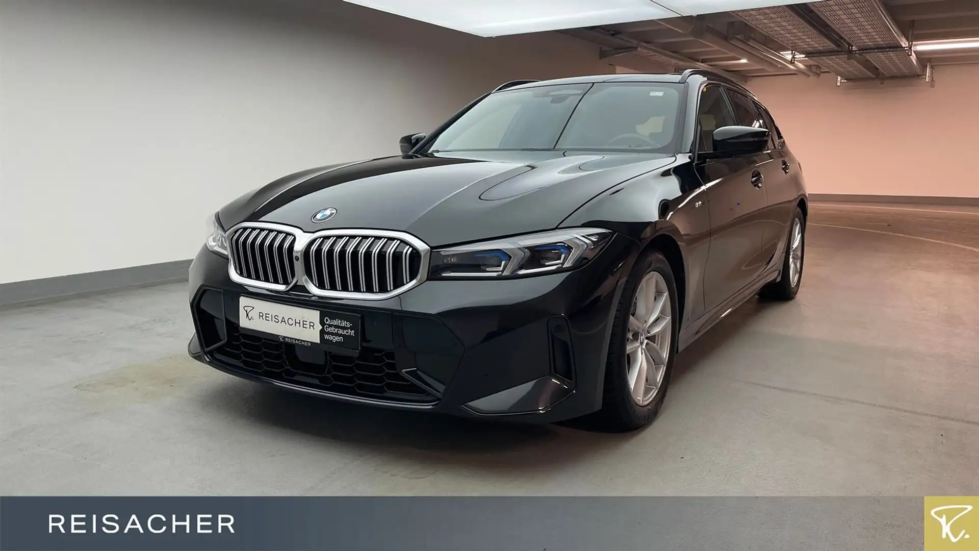 BMW 320 dA Tou M-Sport,Pano,AHK,DAProf,LCProf,Keyless Schwarz - 1