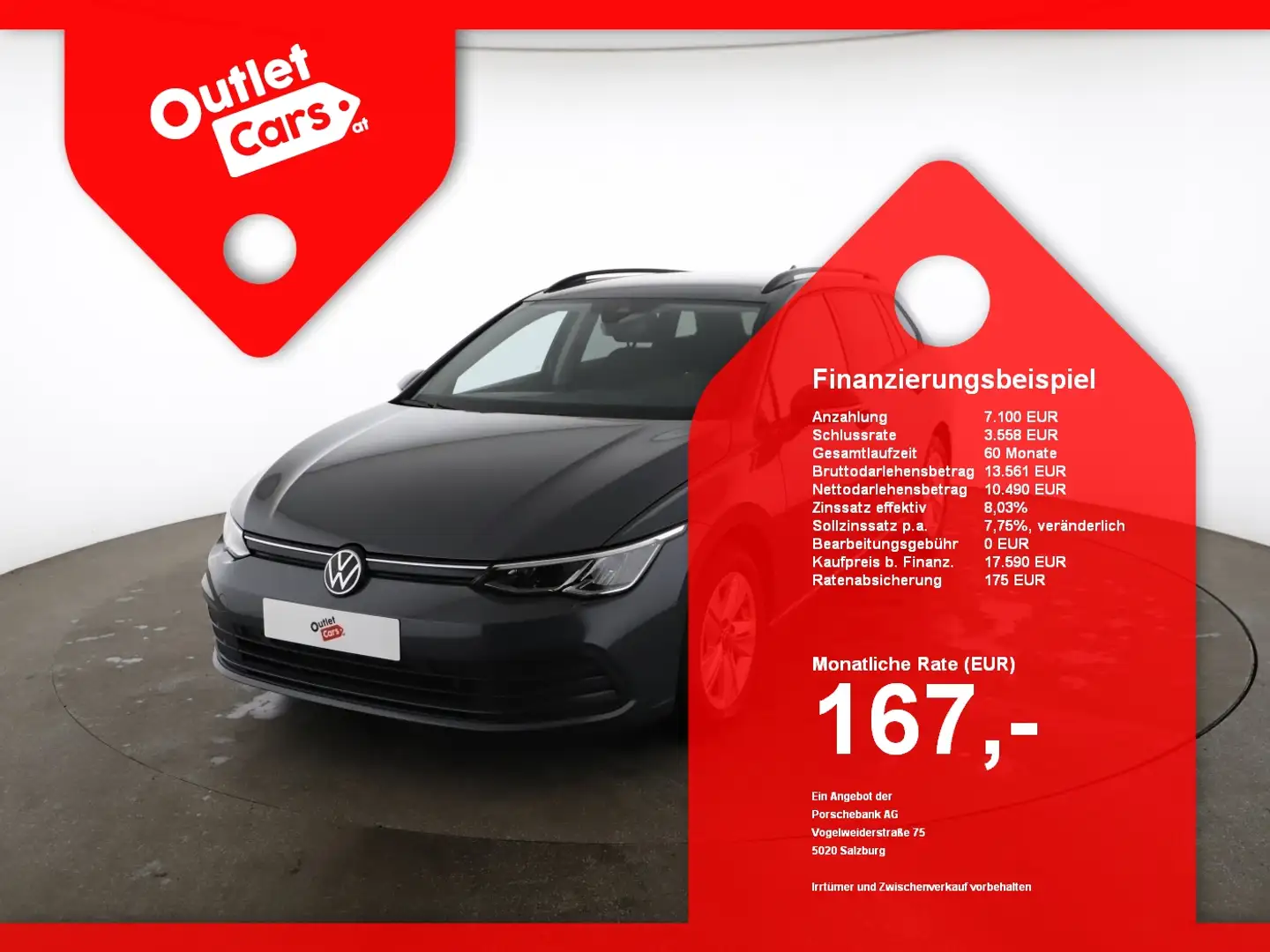 Volkswagen Golf Variant Golf VIII Variant 2.0 TDI Life ASSIST+CARPLAY+LM Grau - 1