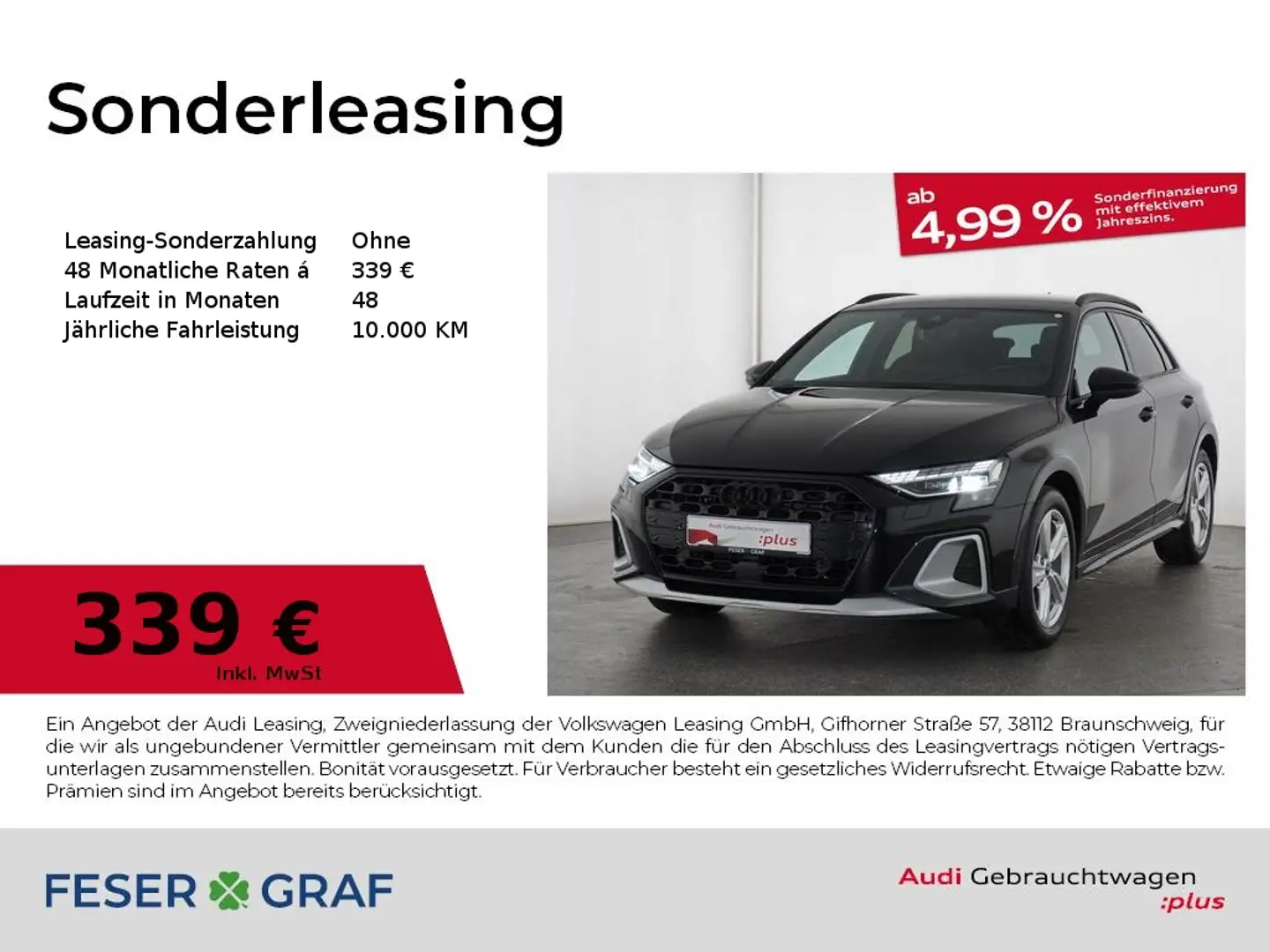 Audi A3 allstreet S line 35 TDI S tronic Virtual 18` Schwarz - 1