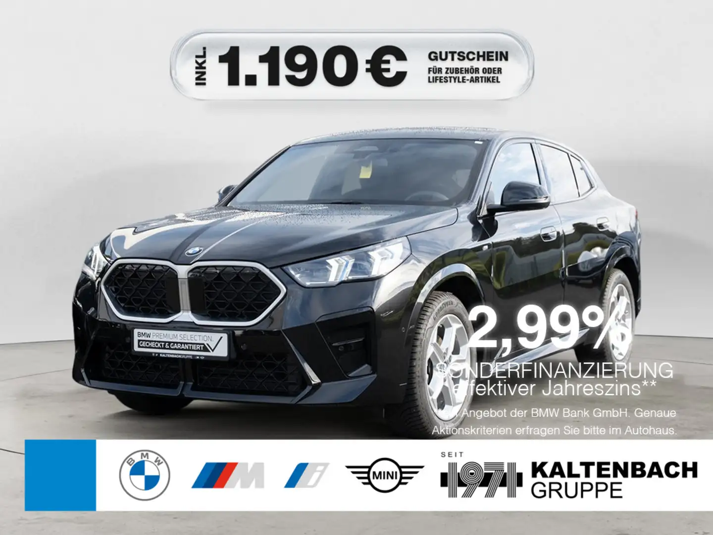BMW X2 xDrive 20d M-Sport PANO AHK LED ACC NAVI Schwarz - 1