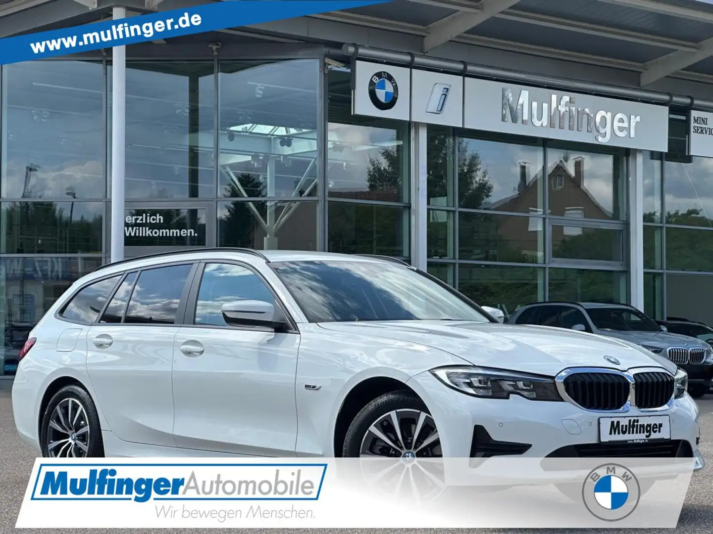 BMW 320 e T. LiveProf.M Lenkrad Tempomat DAB PDC AHK Blanc - 1