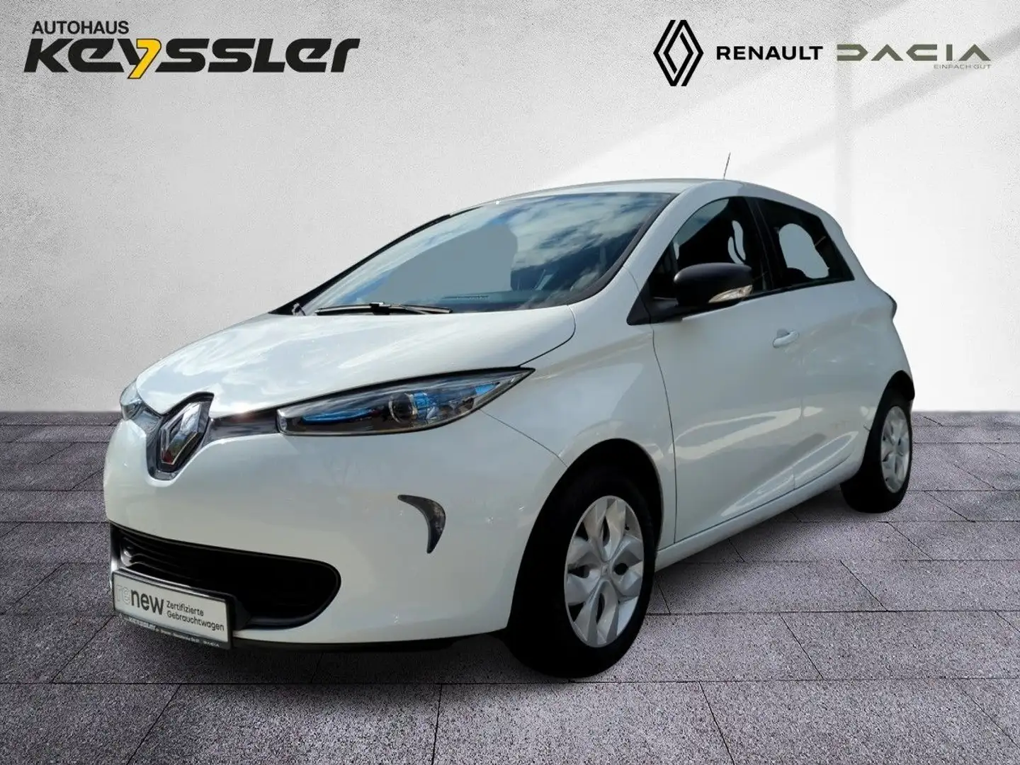Renault ZOE R90 Z.E. 40 Life (Miet-Batterie) Weiß - 1
