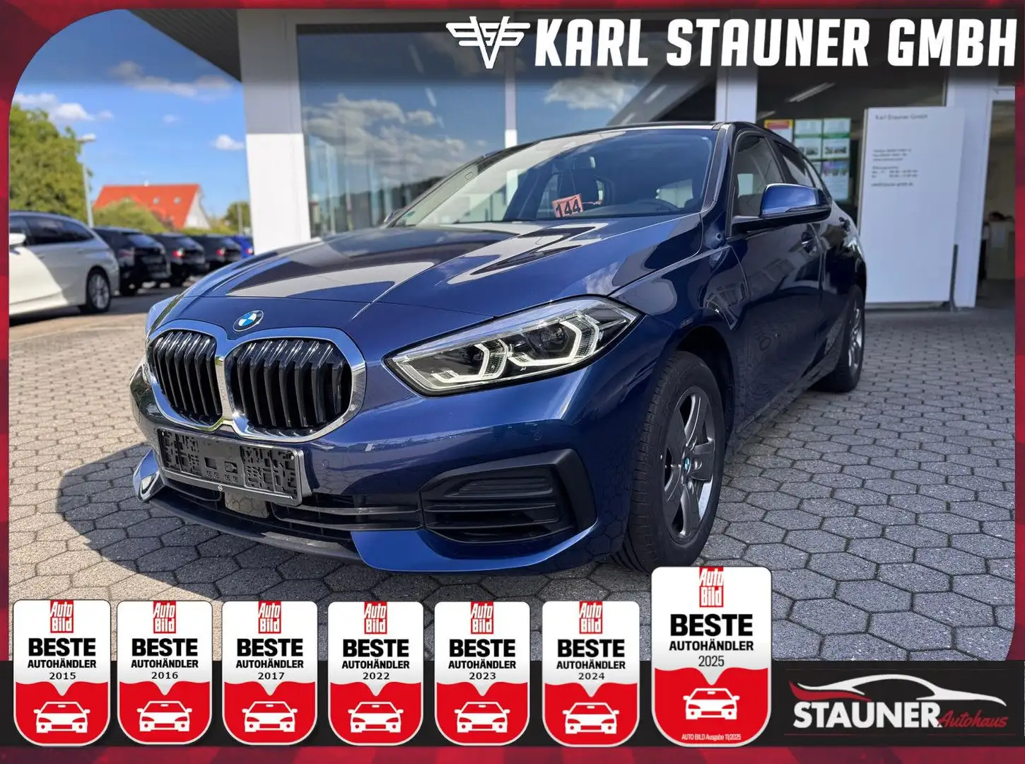 BMW 116 i Limousine LENKRADH. LED PDC NAVI Albastru - 1