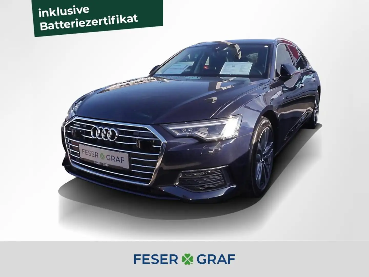 Audi A6 Avant 50 TFSI e qu. design Leder Matrix Navi Blau - 1