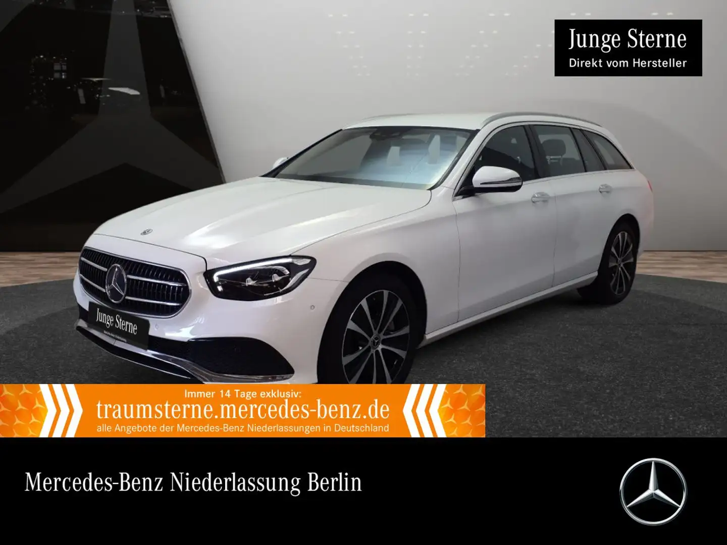 Mercedes-Benz E 300 de T AVANTG+LED+KAMERA+SPUR+TOTW+KEYLESS+9G Weiß - 1