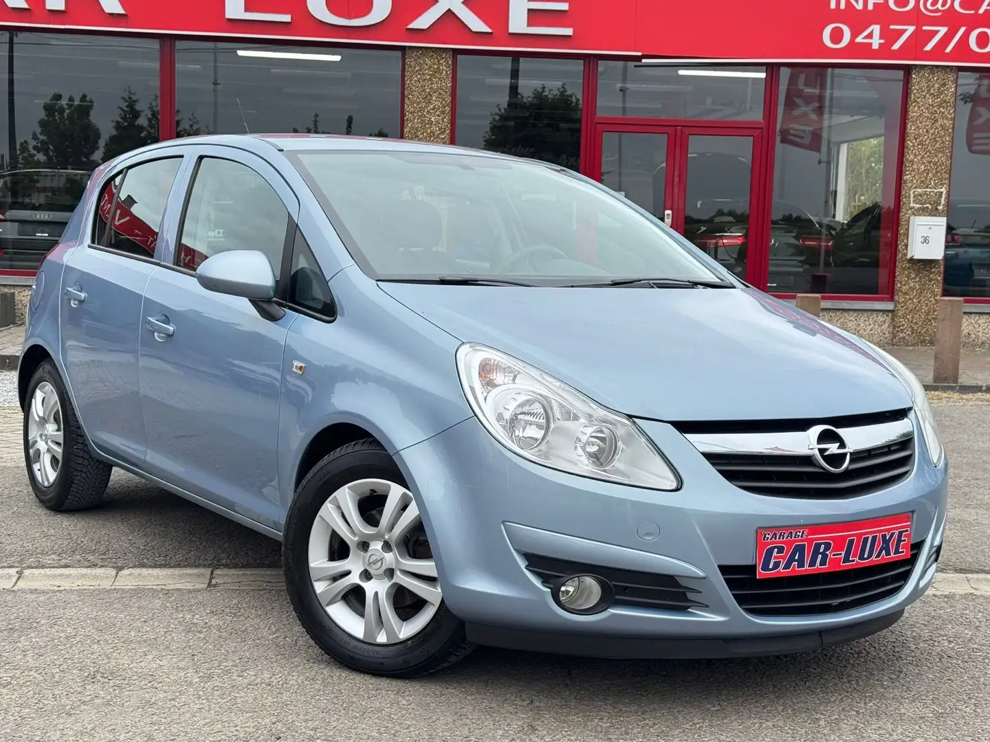 Opel Corsa 1.3I 75CV ESSENCE  CLIM Blauw - 1