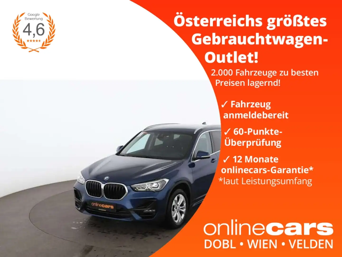 BMW X1 sDrive18i Sport Aut LED AHK HEAD-UP NAVI LEDER Blu/Azzurro - 1