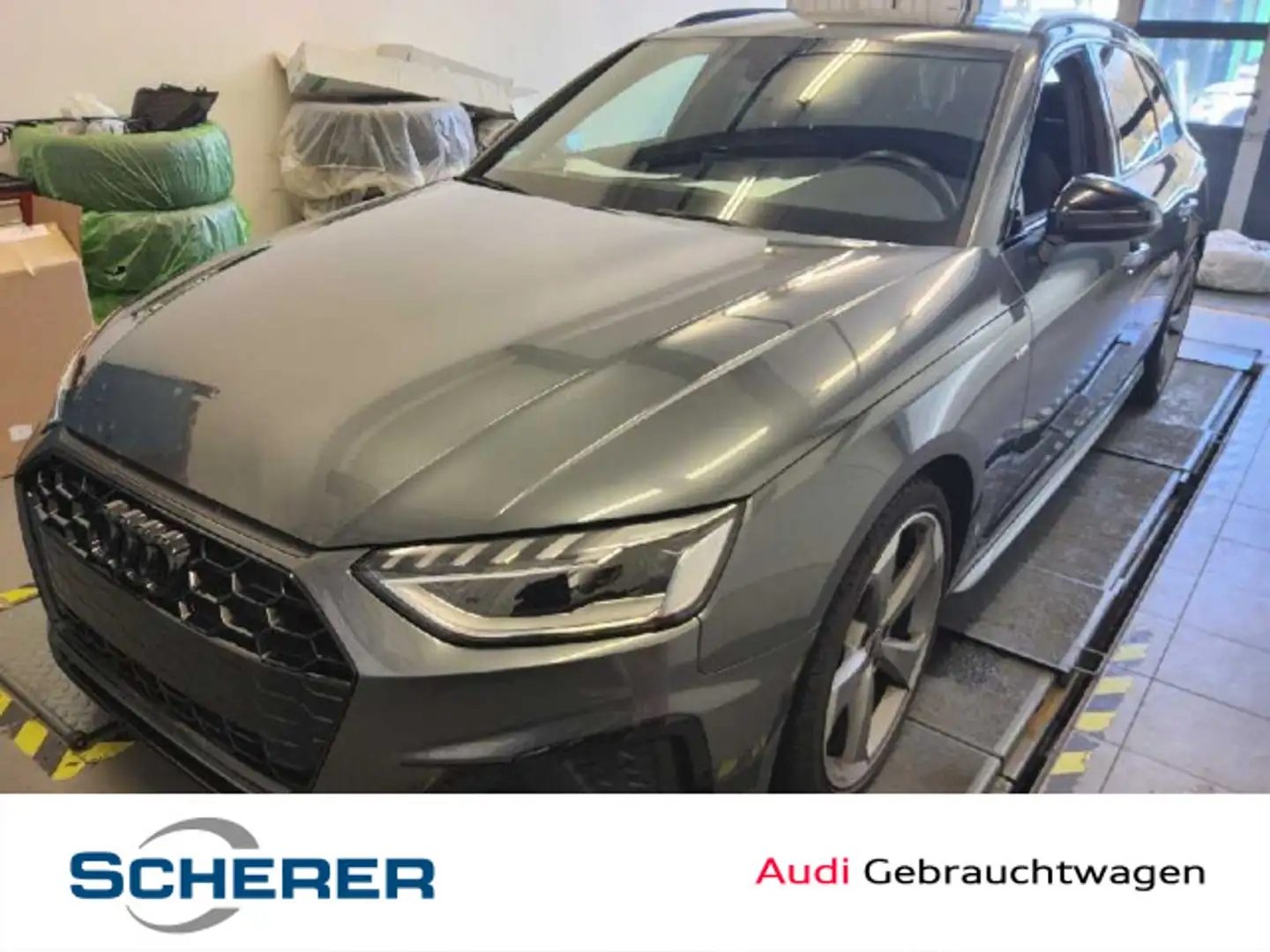 Audi A4 40 TDI S line Navi, AHK, Virtual, RFK, Grau - 1