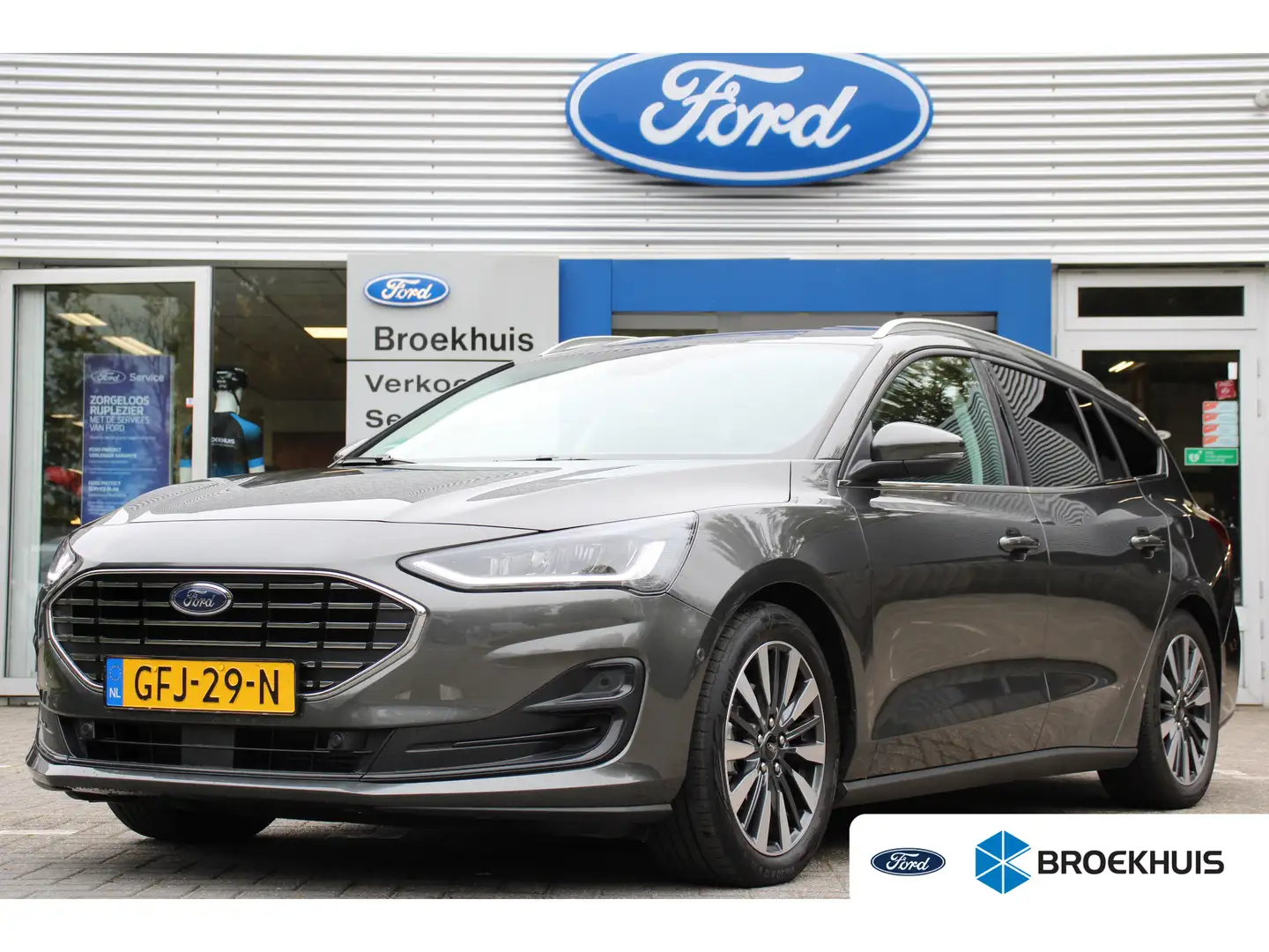 Ford Focus Wagon 1.0EB HYBRID 155PK TITANIUM X AUTOMAAT | NL- Gris - 1